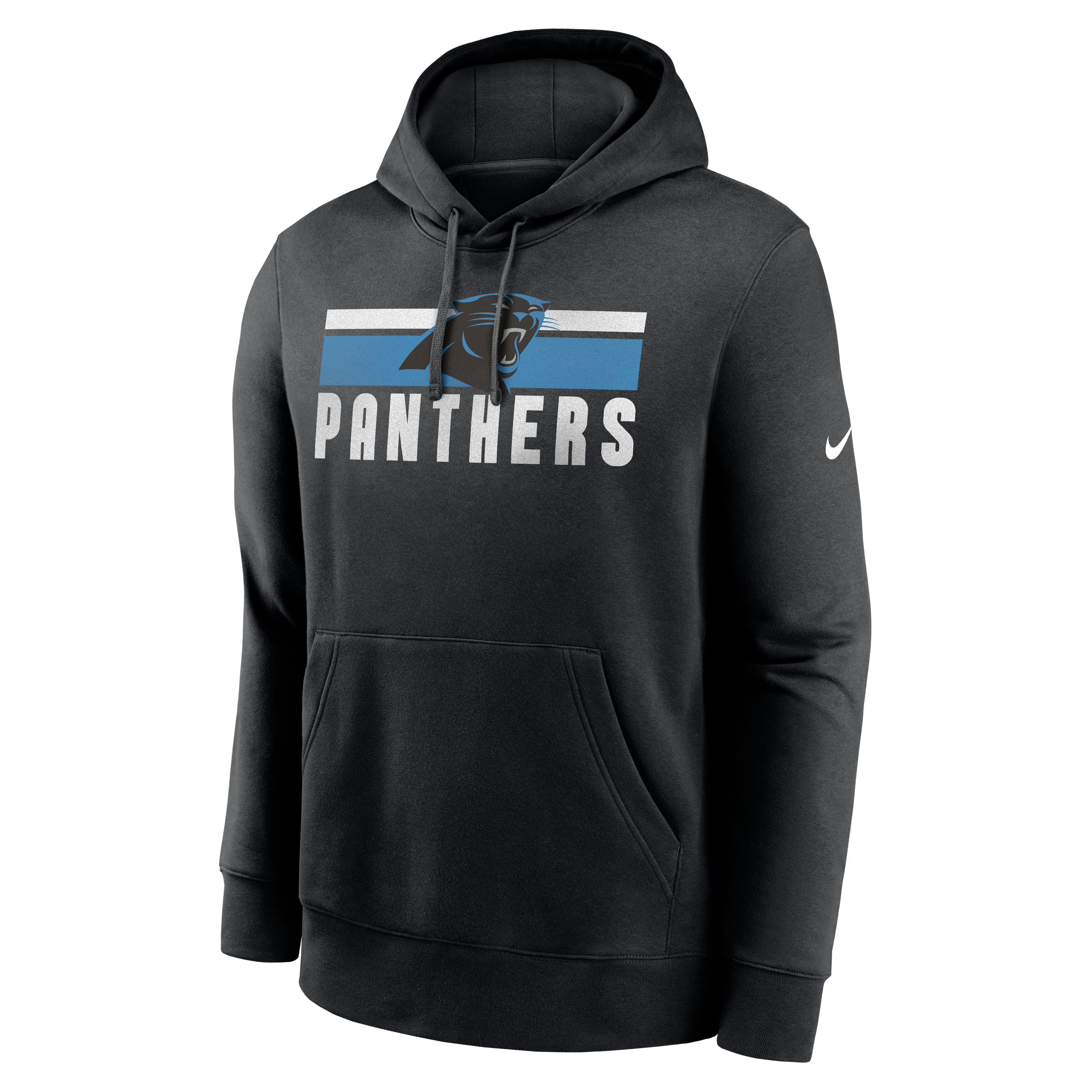 New era NFL Team Logo Carolina Panthers Hoodie Black