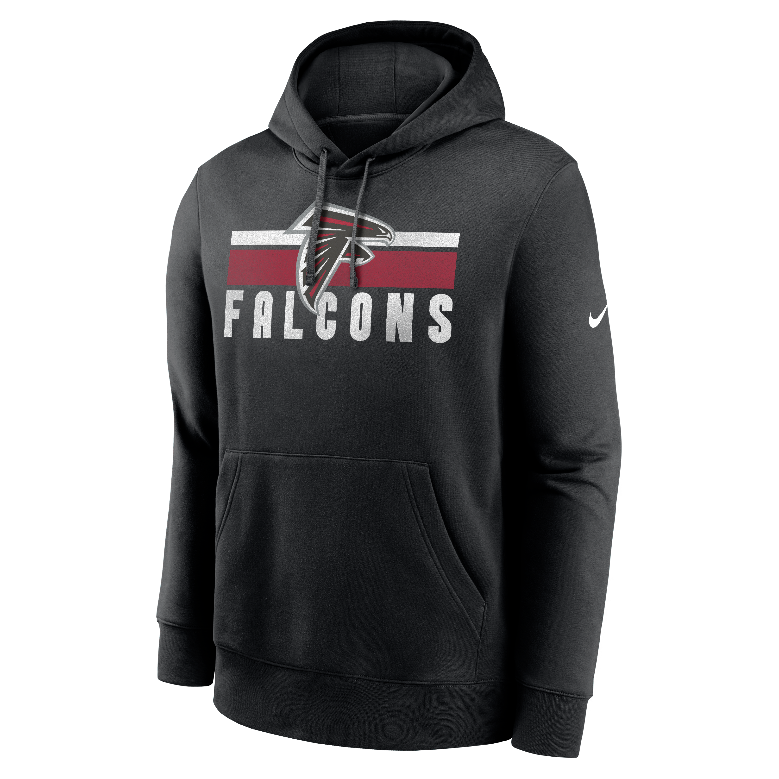 Nike Men's Atlanta Falcons '23 Club Hoodie - BLACK Thumbnail View 1