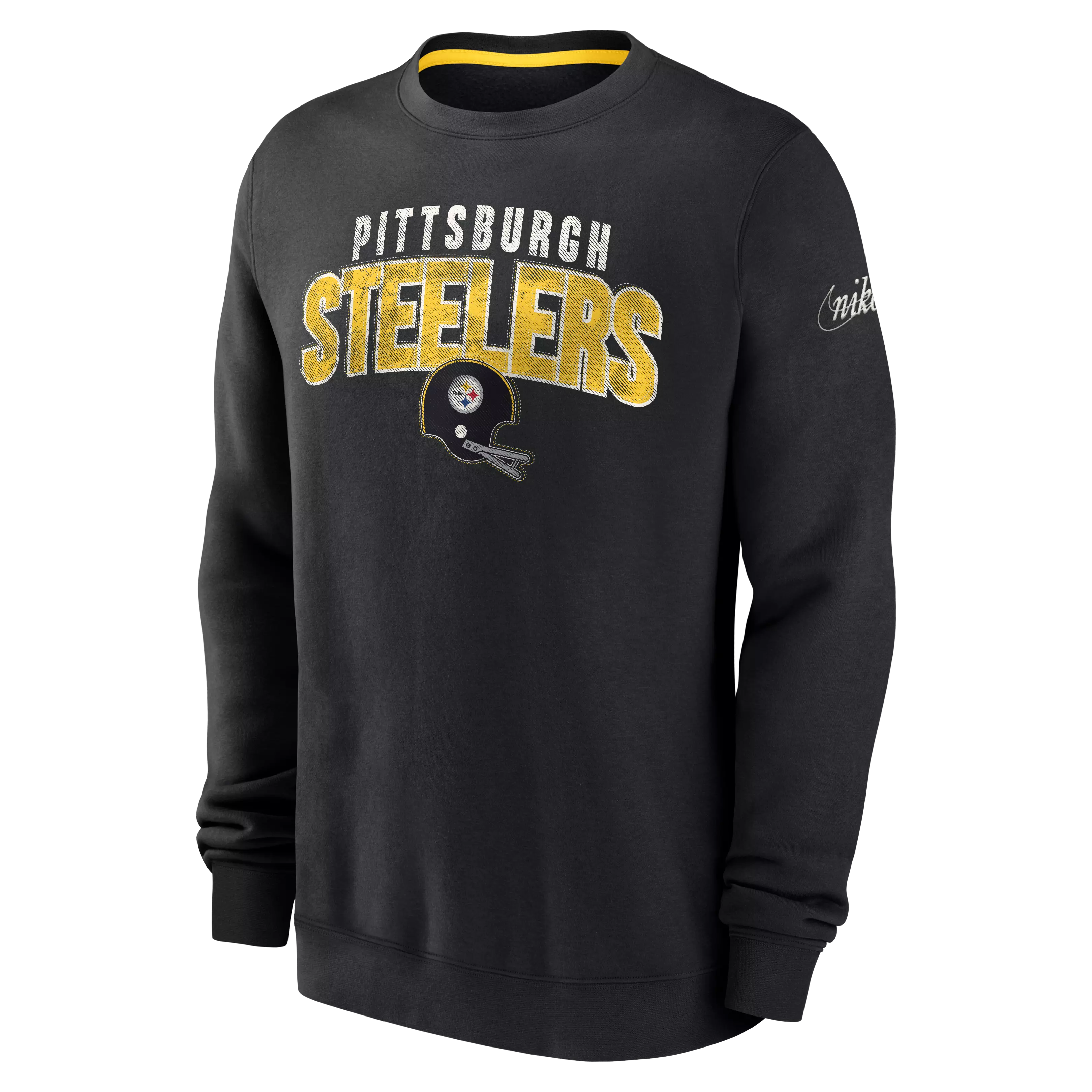 Nike Men's Pittsburgh Steelers '23 Fleece Crewneck Sweater - BLACK