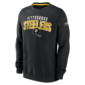 Reebok Mens NFL Football Pittsburgh Steelers Hoodie Hooded Sweatshirt,  Black 