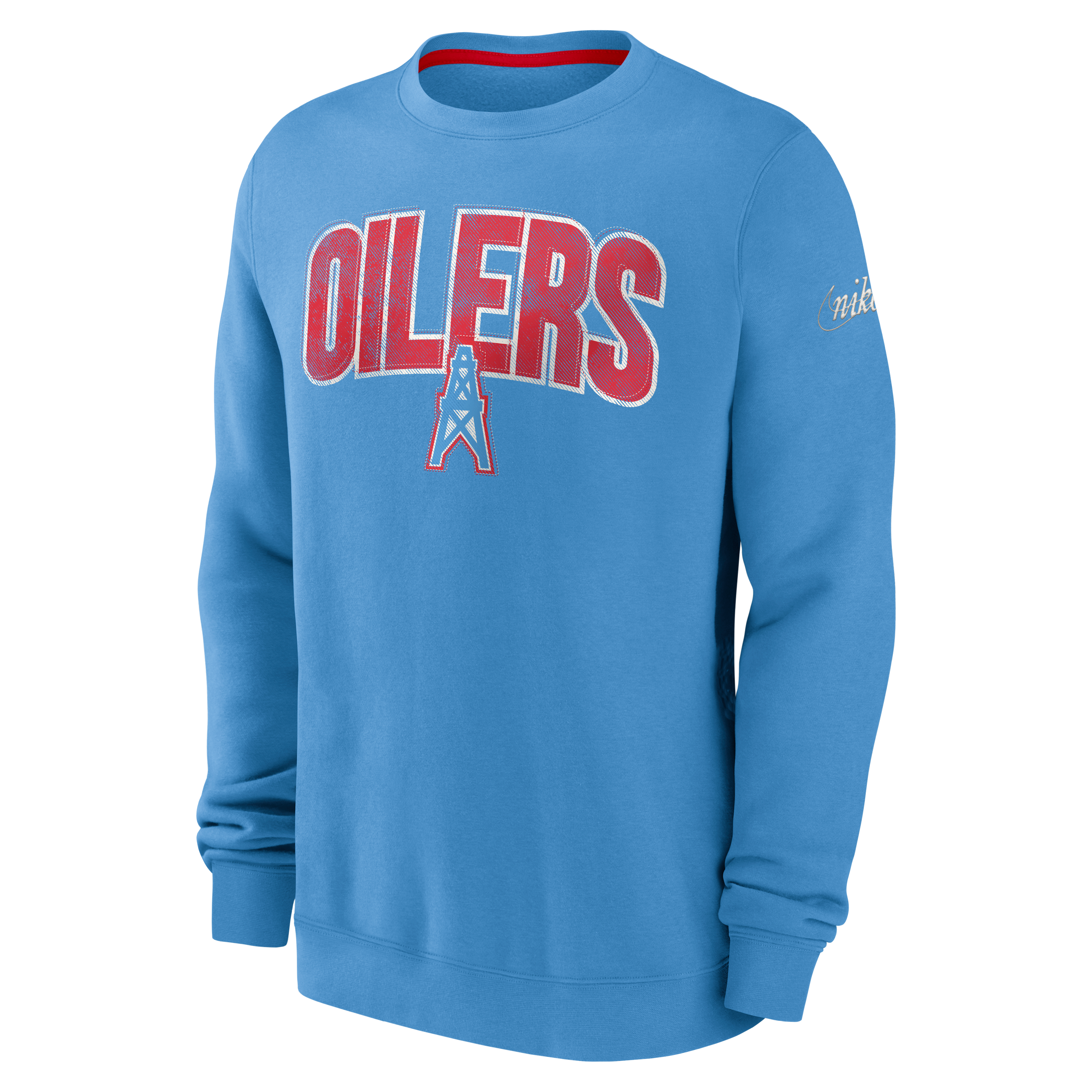 Vintage Houston Oilers 3/4 Sleeve T-shirt Size L Made in USA
