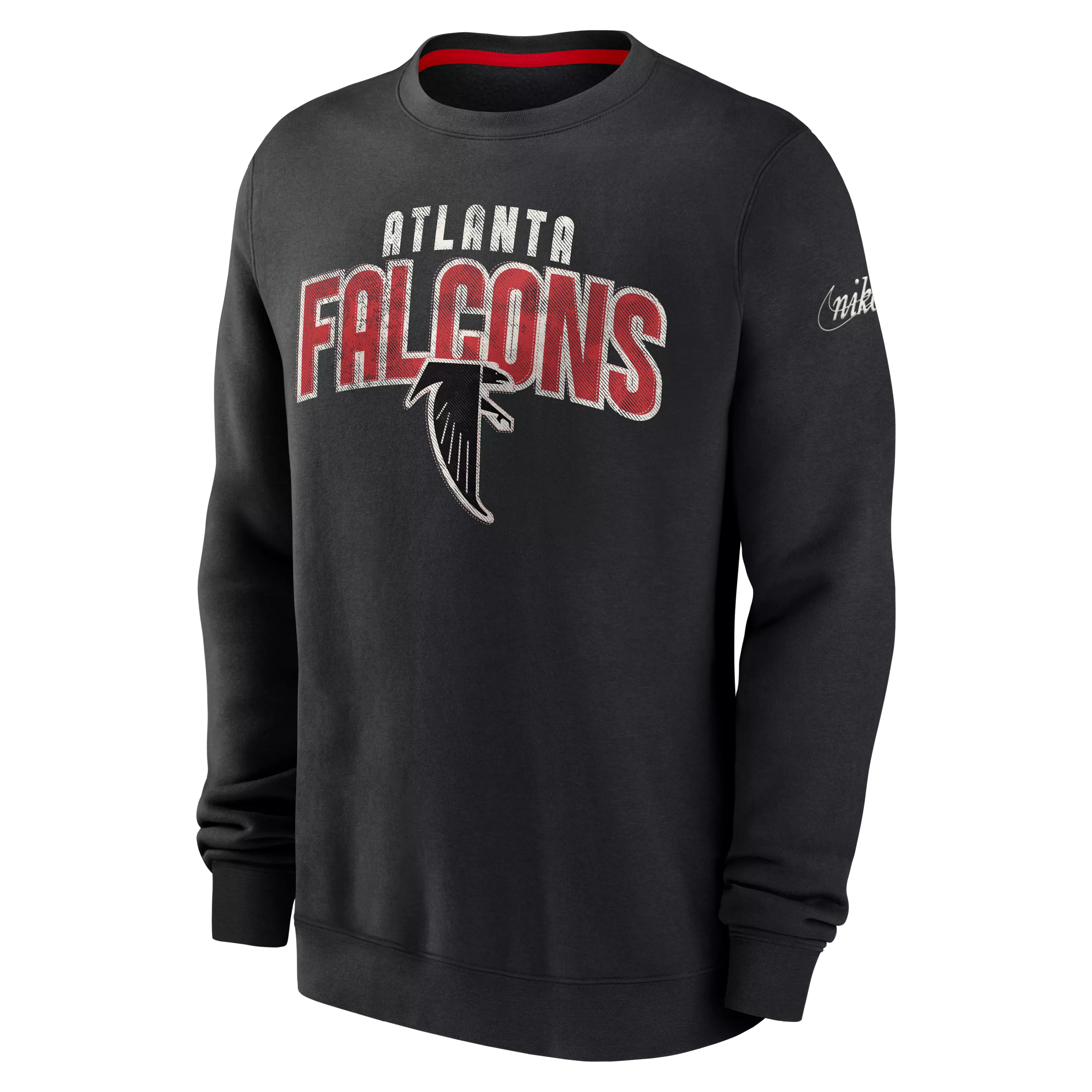 Nike Men's Atlanta Falcons '23 Fleece Crewneck Sweater - BLACK