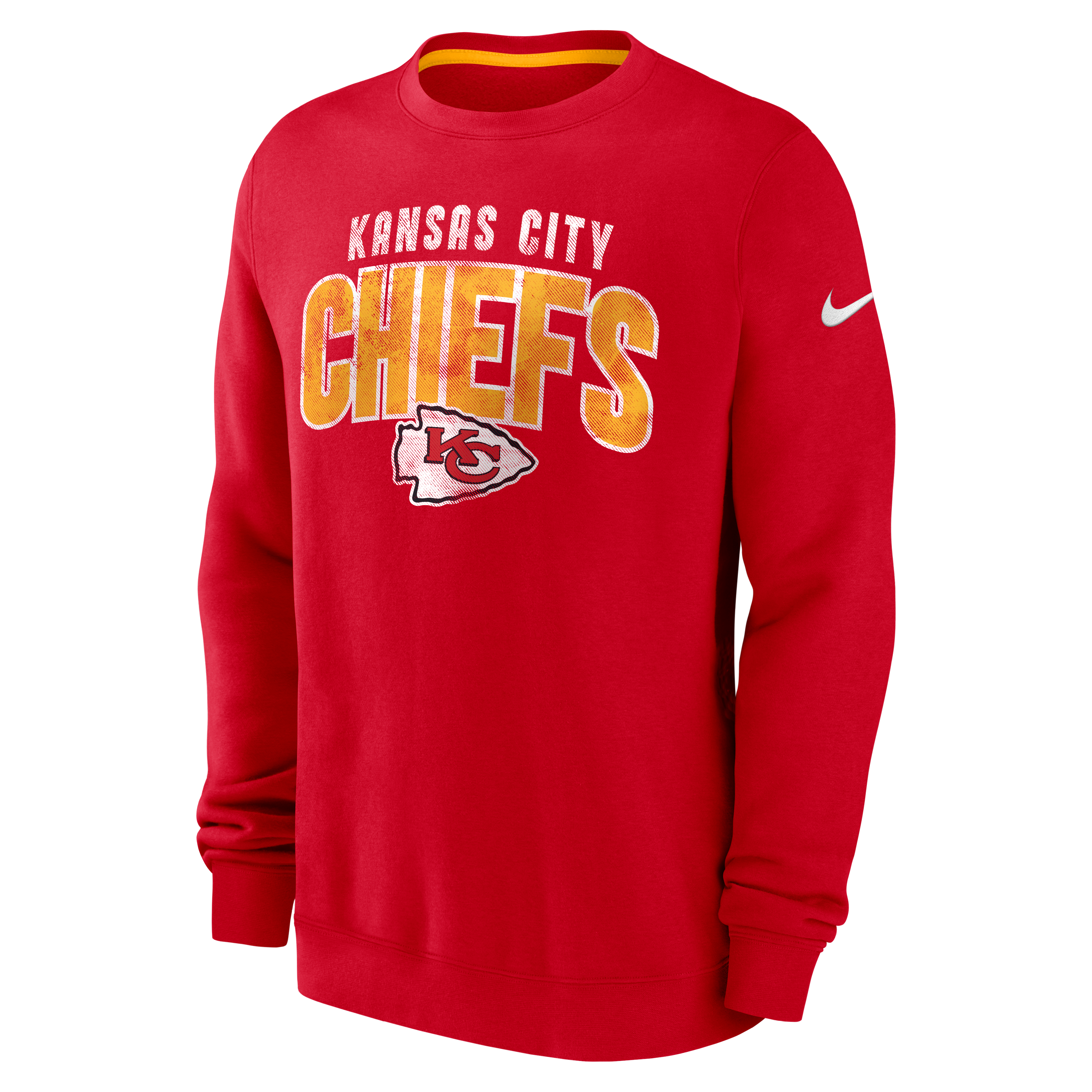 Nike Men's Kansas City Chiefs '23 Fleece Crewneck Sweater