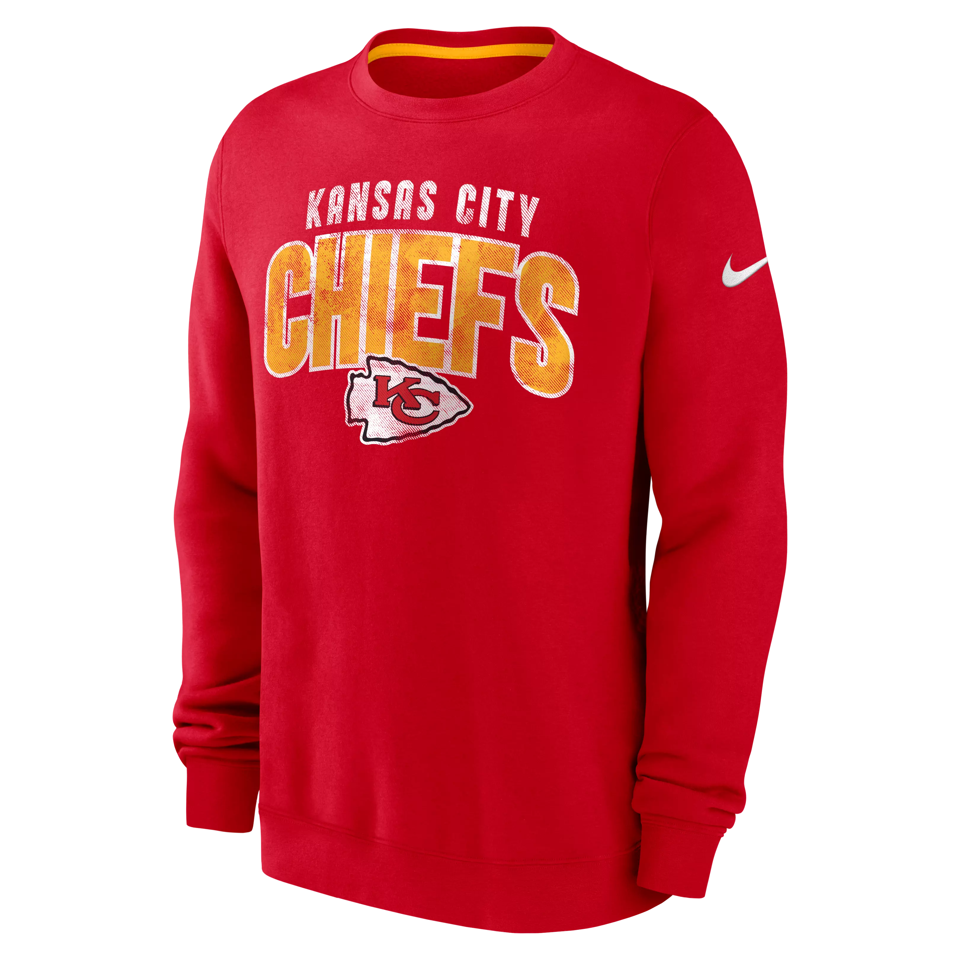 Nike Men's Kansas City Chiefs '23 Fleece Crewneck Sweater - RED