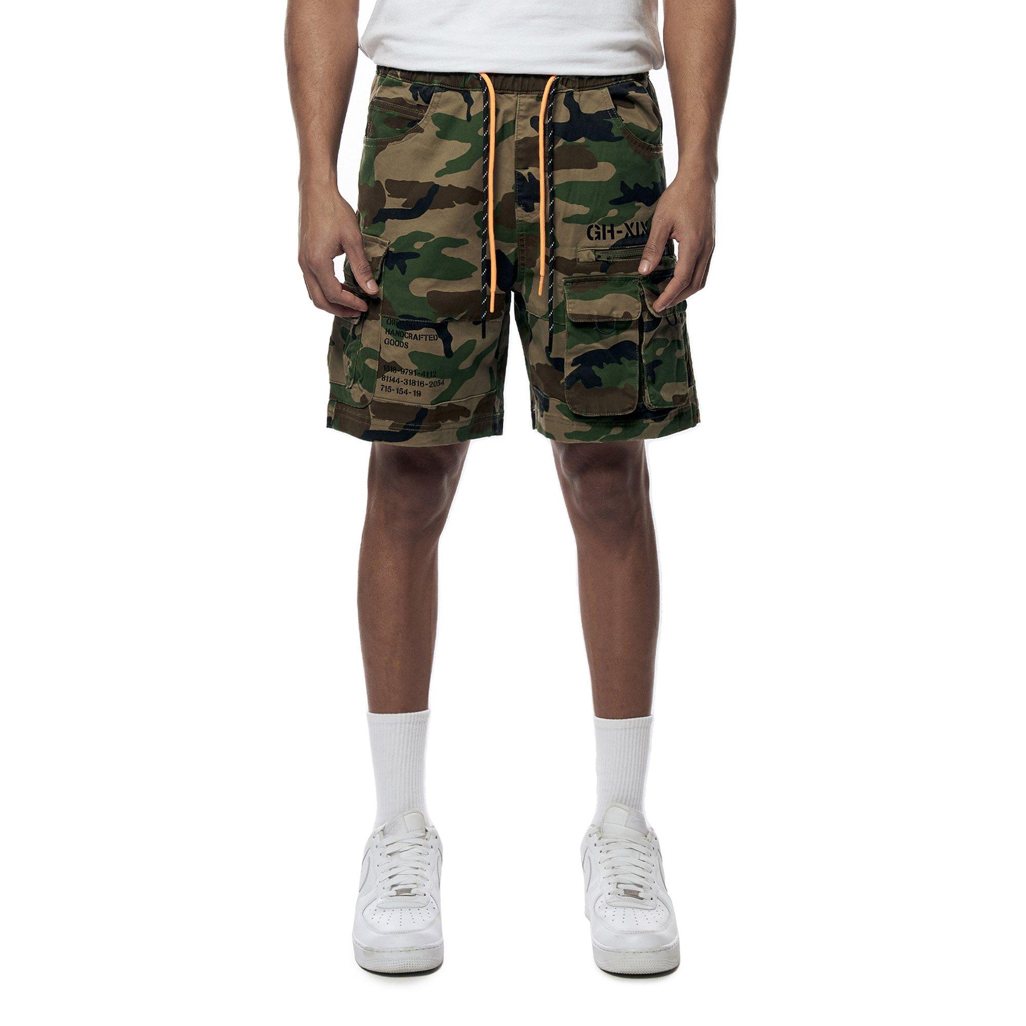 Smoke Rise Men's Twill Cargo Camo Shorts