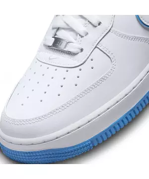 Vintage 2002 Nike Air Force II Hi White Columbia Blue sz 7.5 men leather  shoes.