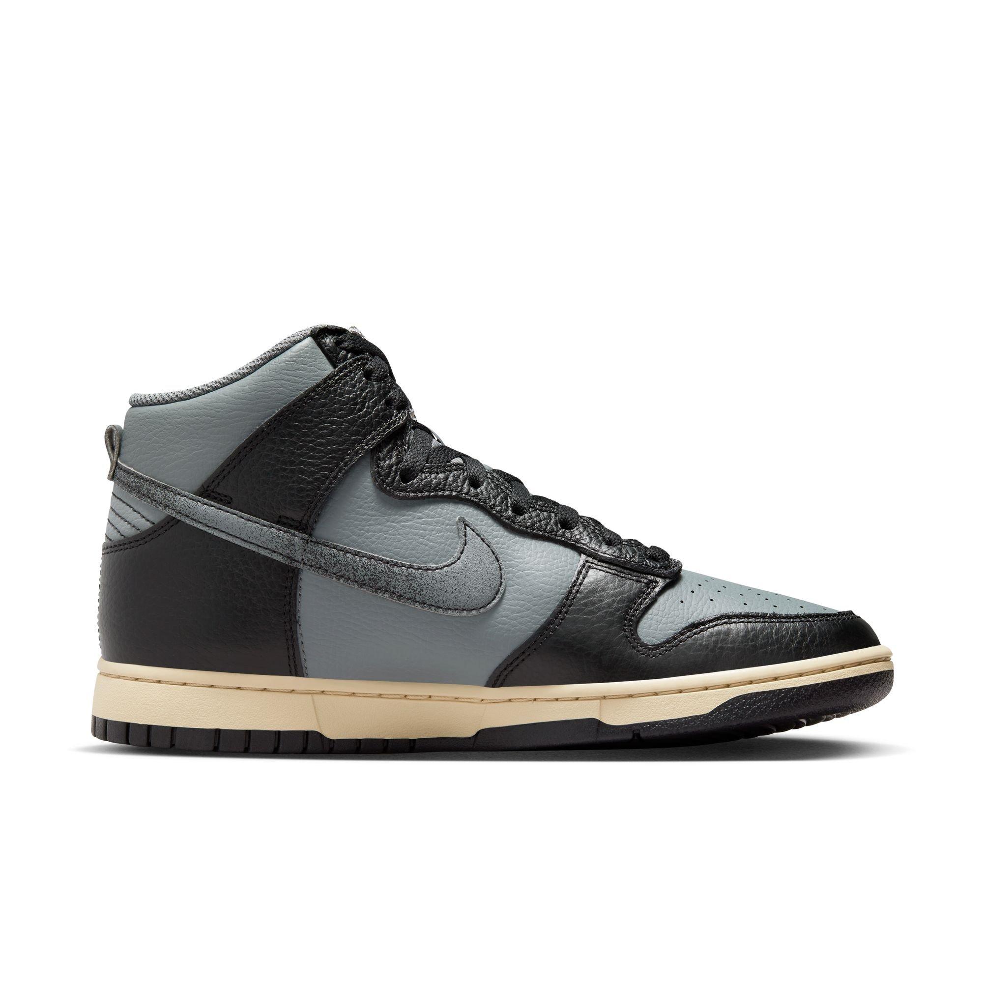 Dark metallic purple grey black nike dunks hotsell high tops