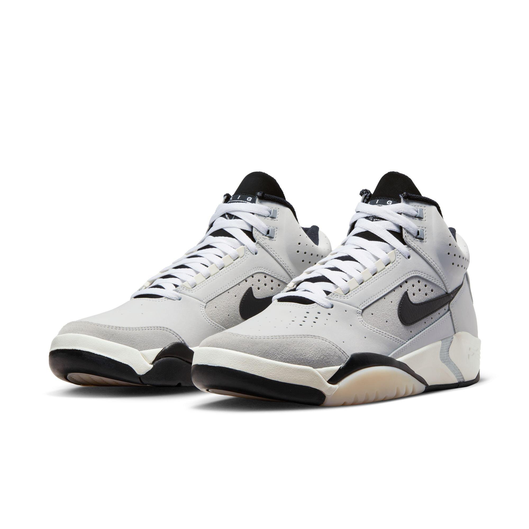 Nike Air Flight Lite Mid "Photon Dust/Black/Metallic Silver" Men's Shoe - GREY/BLACK Thumbnail View 7