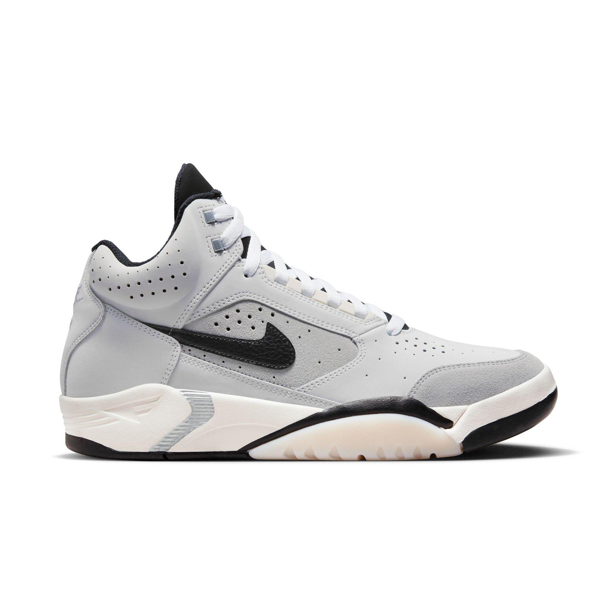 Nike Air Flight Lite Mid "Photon Dust/Black/Metallic Silver" Men's Shoe - GREY/BLACK Thumbnail View 1
