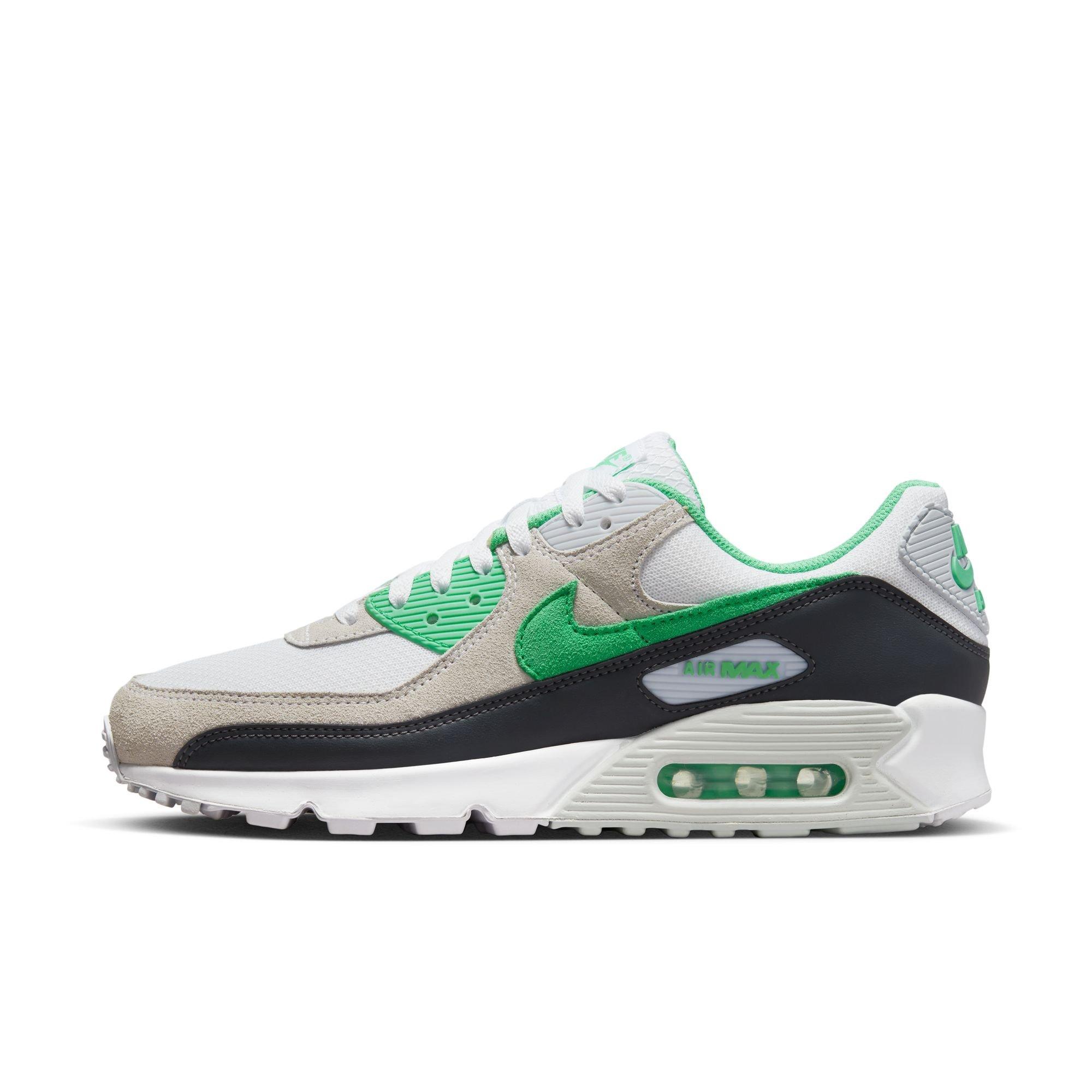 Nike air max green and white sale