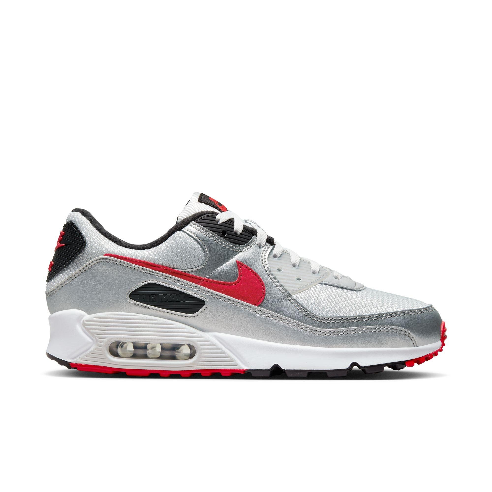 Nike Air Max 90 Red/White/Blue Grade School Boys' Shoe - Hibbett