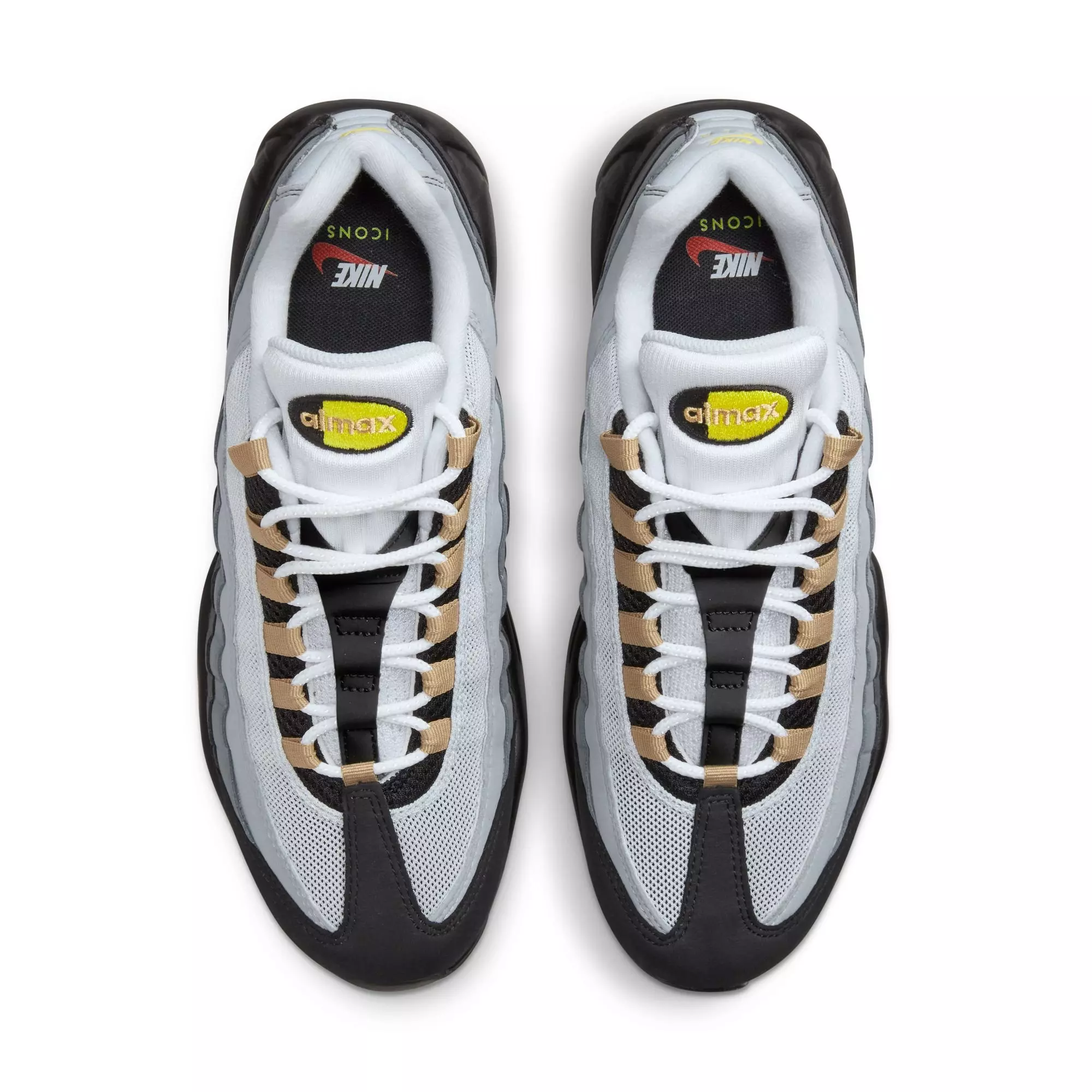 Nike Air Max 95 "Icons" Men's Shoe - WHITE/YELLOW/GREY