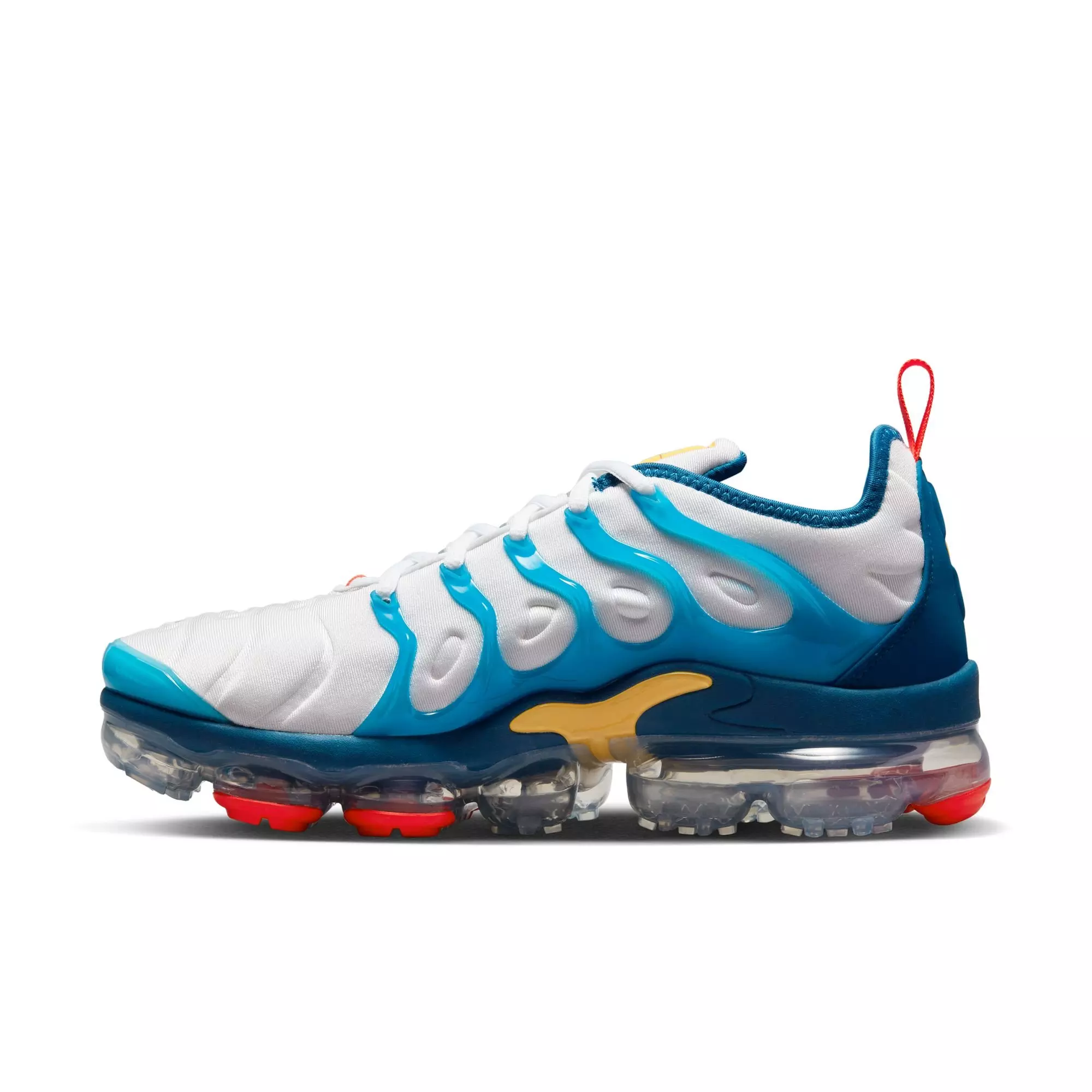 Nike Air VaporMax Plus "White/Citron Pulse/Industrial Blue" Men's Shoe - MULTI-COLOR