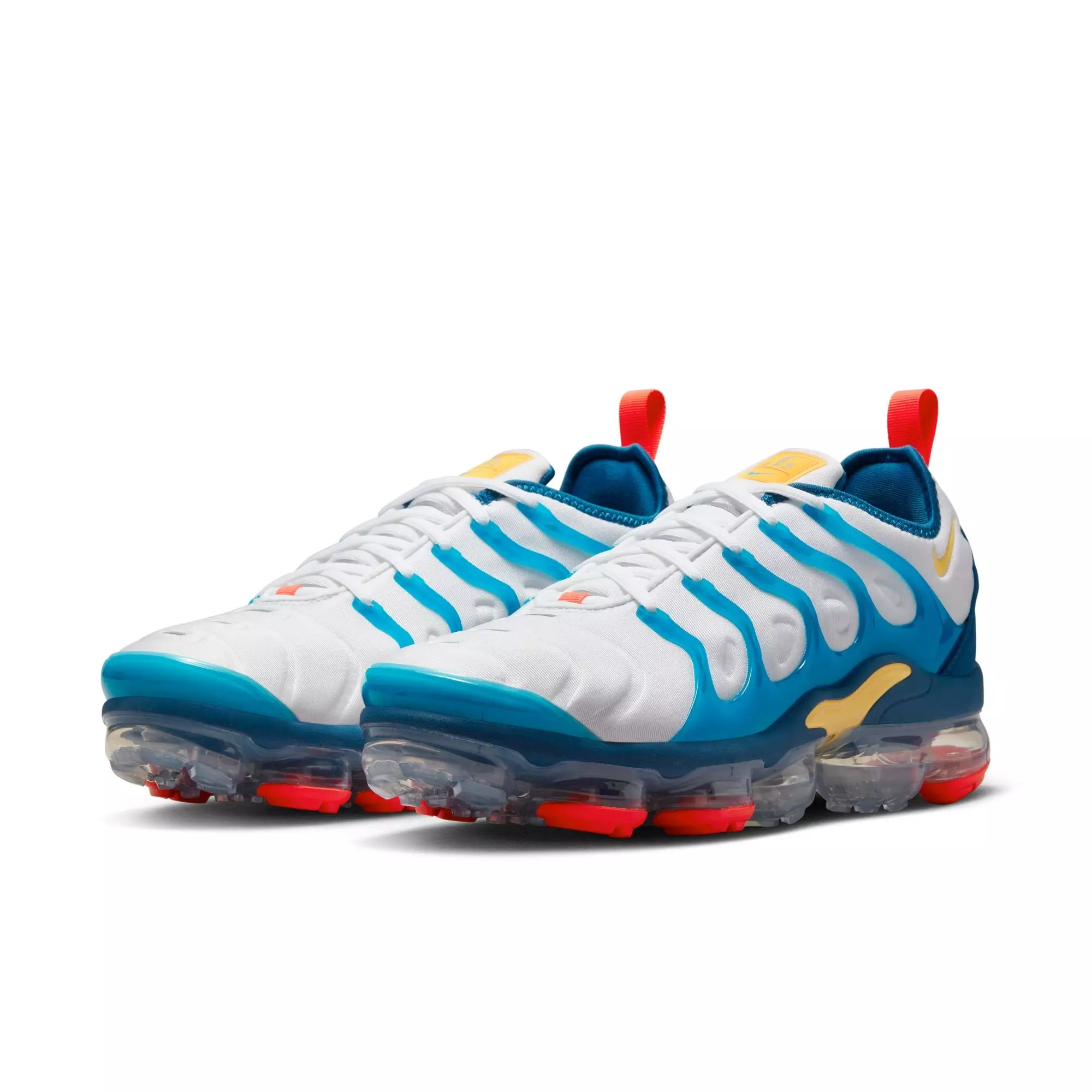 Nike Air VaporMax Plus "White/Citron Pulse/Industrial Blue" Men's Shoe - MULTI-COLOR