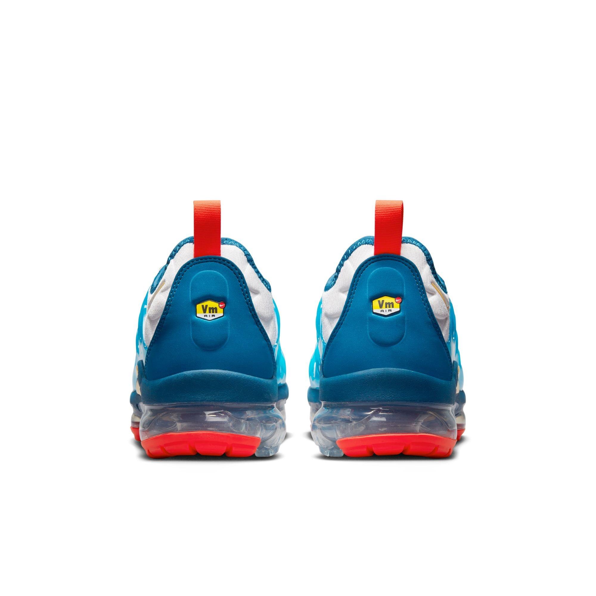 Nike Air VaporMax Plus "White/Citron Pulse/Industrial Blue" Men's Shoe - MULTI-COLOR Thumbnail View 7