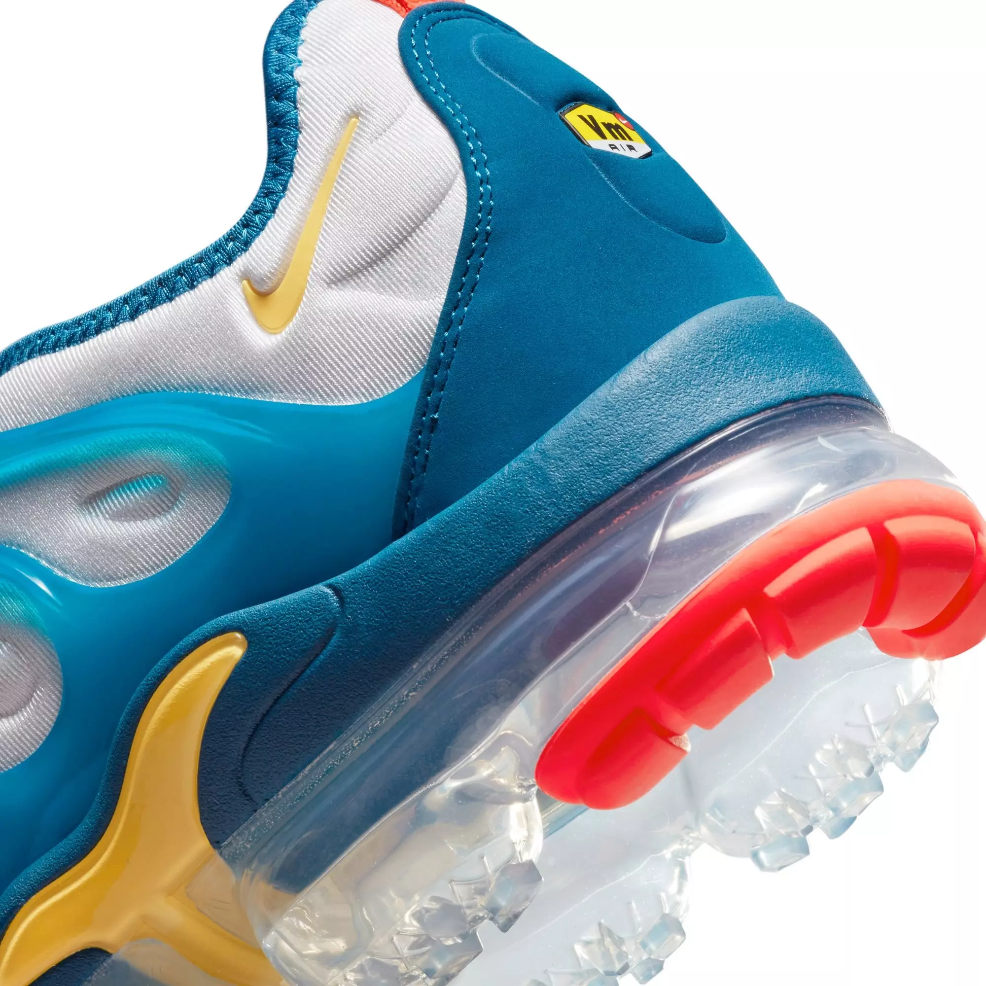 Nike Air VaporMax Plus "White/Citron Pulse/Industrial Blue" Men's Shoe - MULTI-COLOR