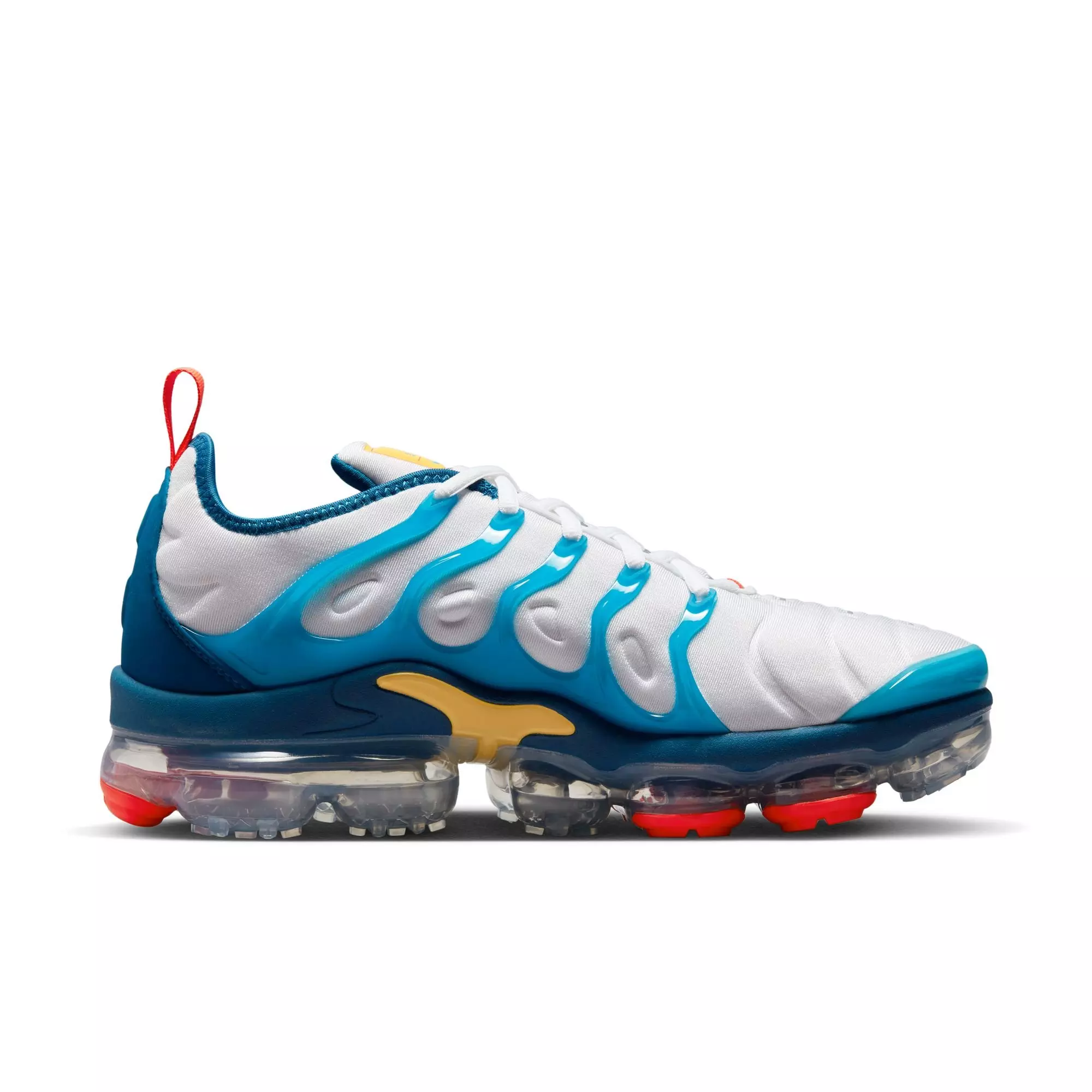 Nike Air VaporMax Plus "White/Citron Pulse/Industrial Blue" Men's Shoe - MULTI-COLOR