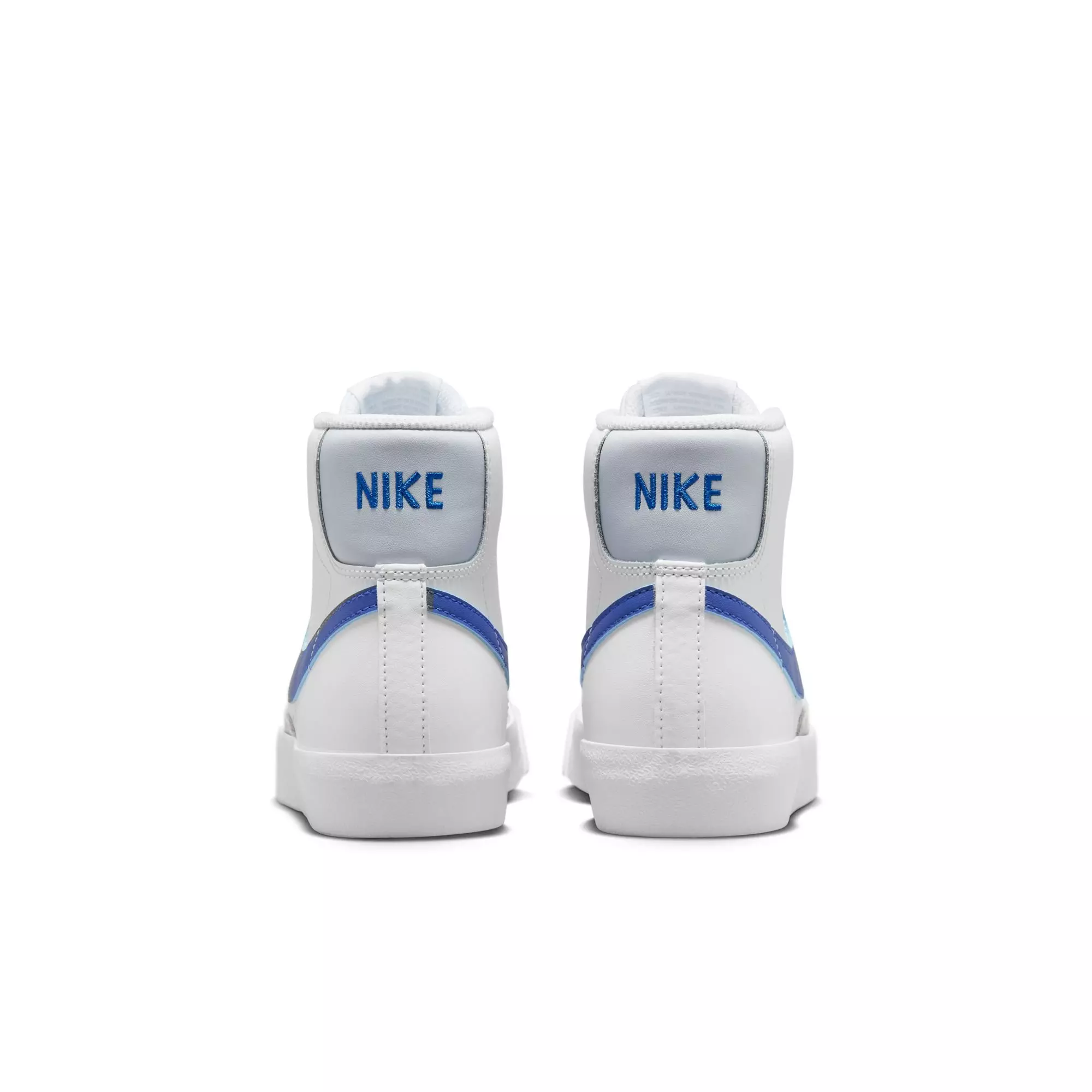 Nike Blazer Mid '77 "White/Game Royal/Pure Platinum" Grade School Boys' Shoe - WHITE/BLUE