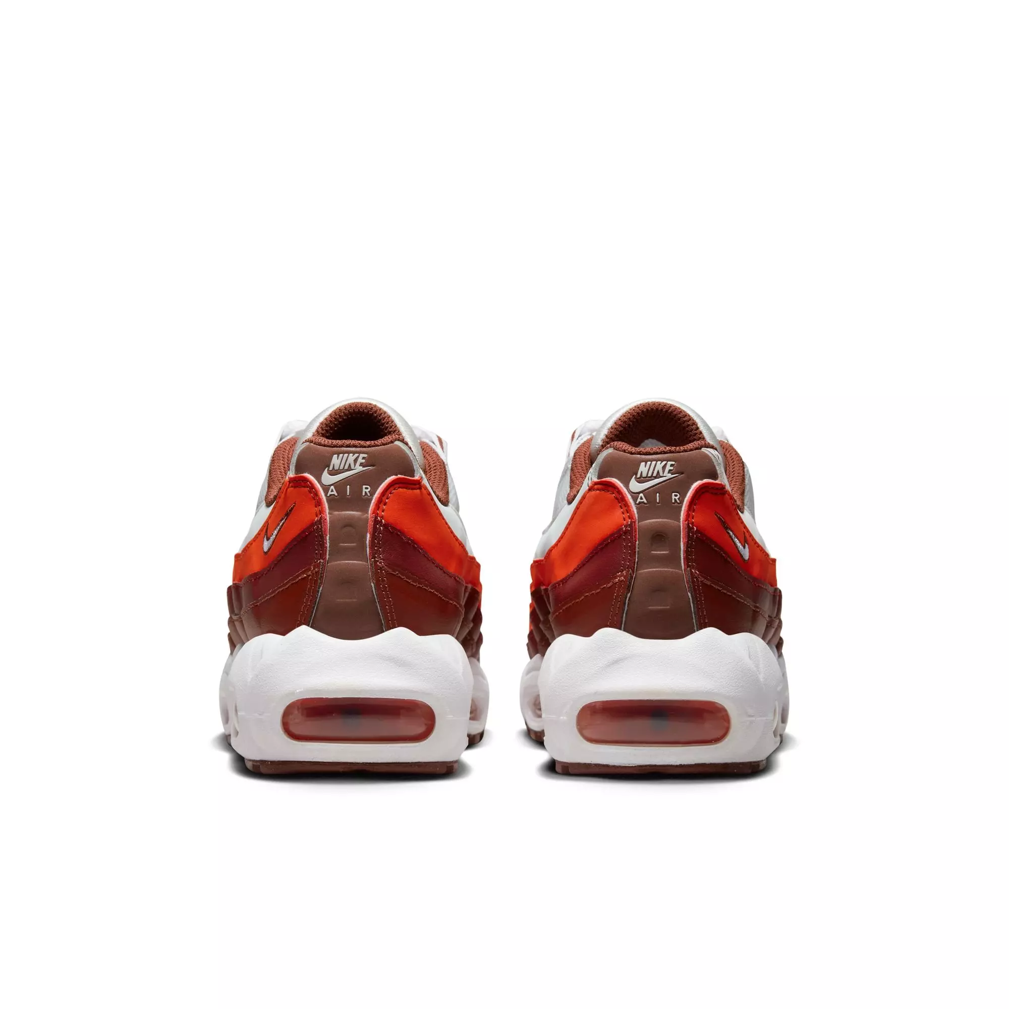 Nike Air Max 95 Recraft "Photon Dust/White/Dark Pony/Picante Red" Grade School Boys' Shoe - WHITE/RED