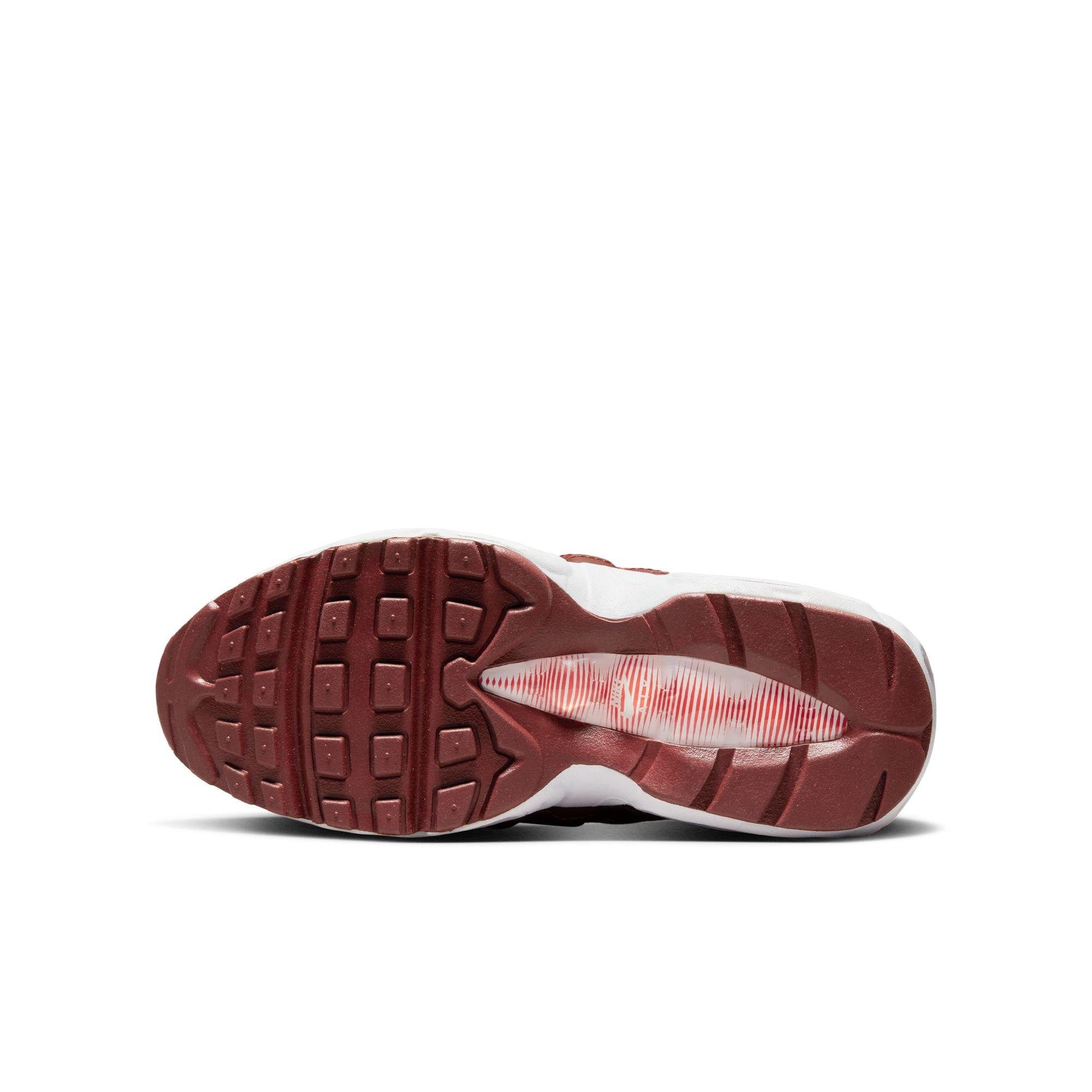 Nike Air Max 95 Recraft Grade School Boys' "Photon Dust/White/Dark Pony/Picante Red" Shoe