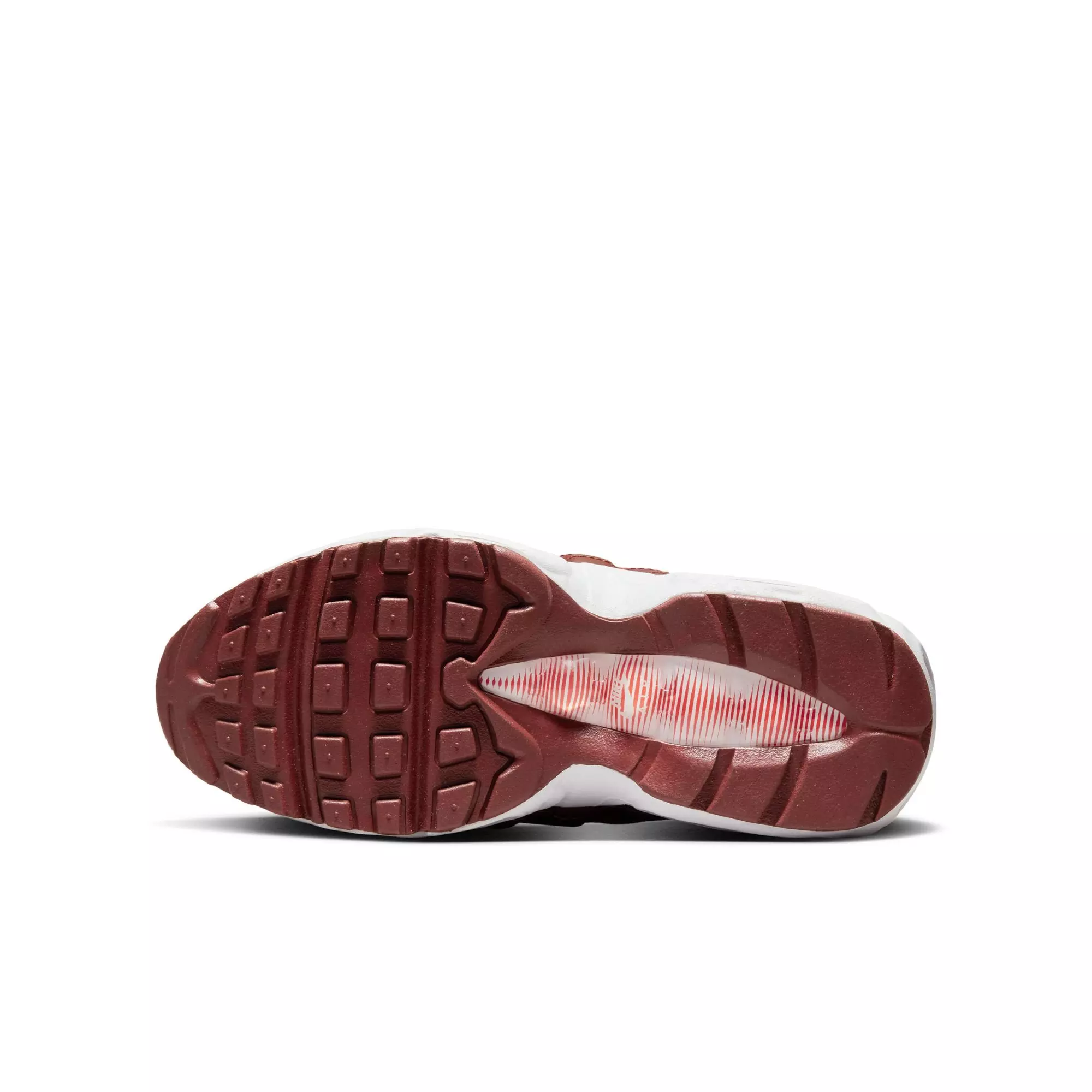 Nike Air Max 95 Recraft "Photon Dust/White/Dark Pony/Picante Red" Grade School Boys' Shoe - WHITE/RED