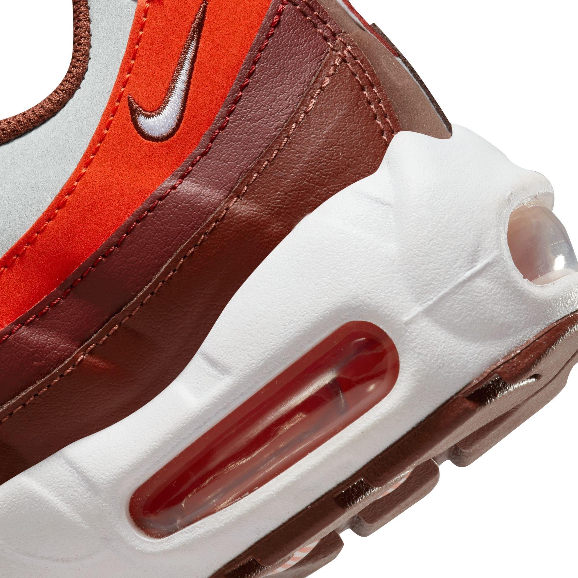 Nike Air Max 95 Recraft Grade School Boys' "Photon Dust/White/Dark Pony/Picante Red" Shoe