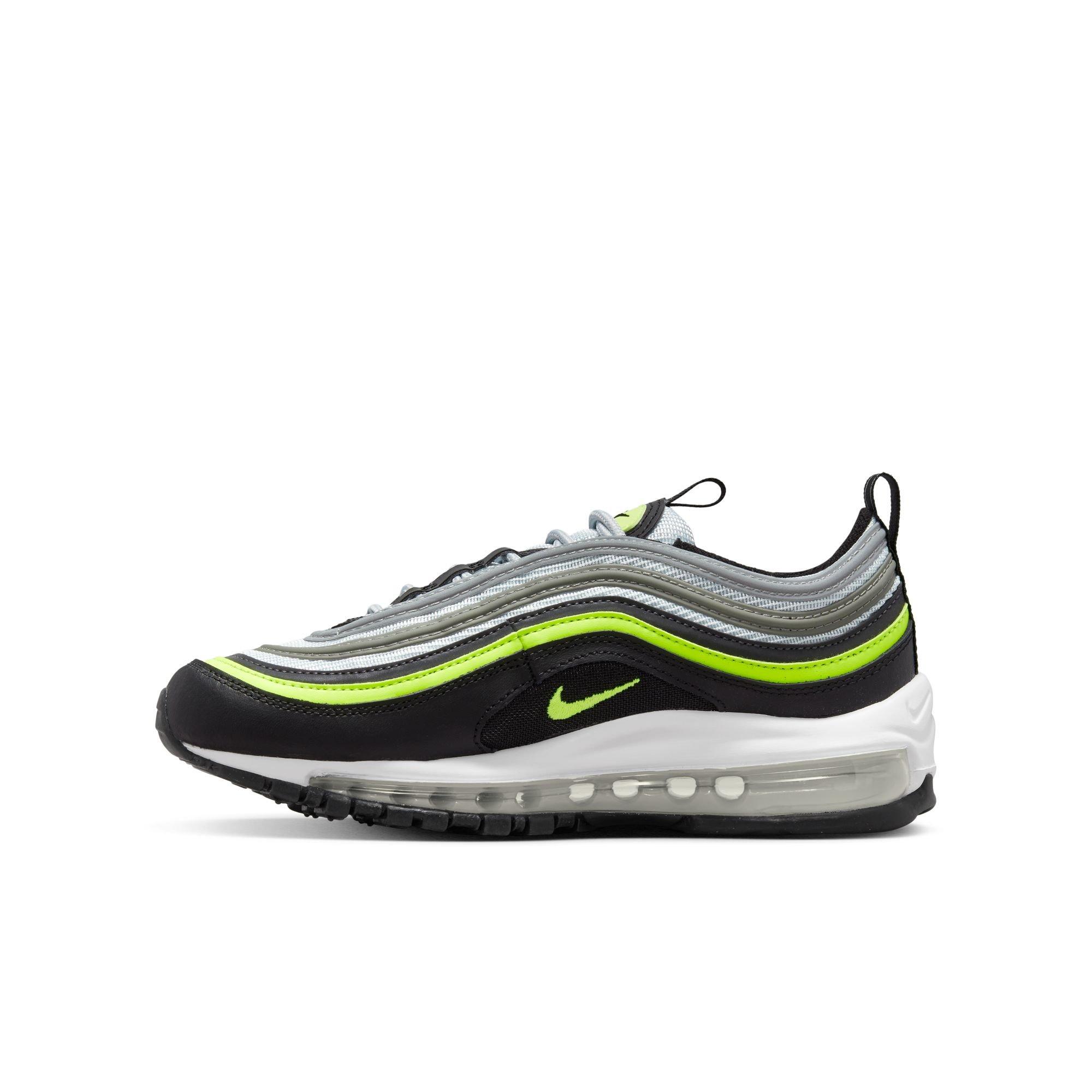 Nike Air Max 97 Grade School Boys' "Pure Platinum/Volt/Black/White" Shoe