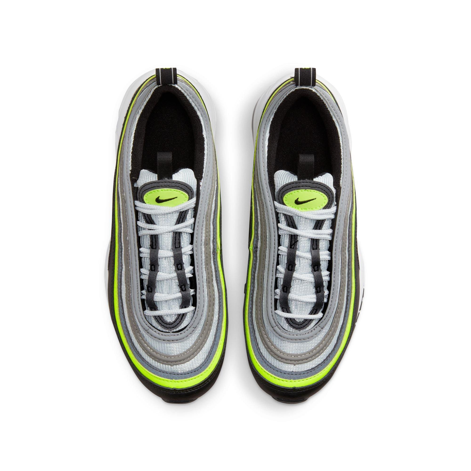 Nike Air Max 97 Grade School Boys' "Pure Platinum/Volt/Black/White" Shoe