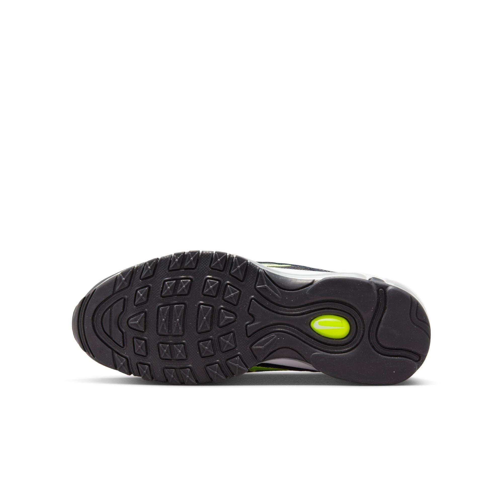Nike Air Max 97 Grade School Boys' "Pure Platinum/Volt/Black/White" Shoe