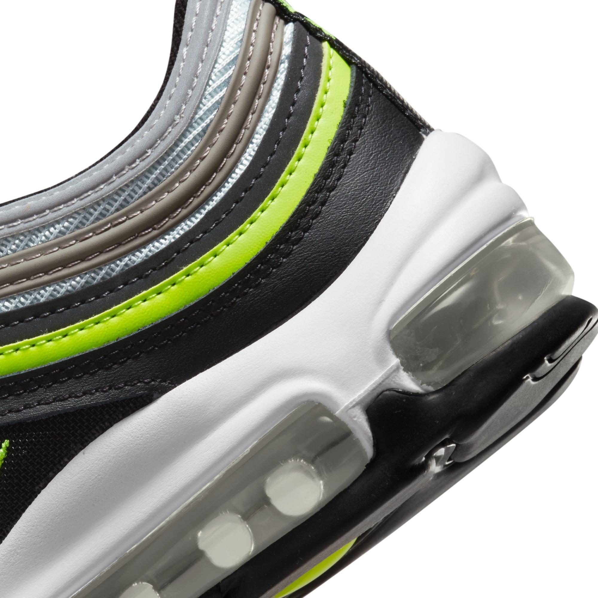 Nike Air Max 97 Grade School Boys' "Pure Platinum/Volt/Black/White" Shoe