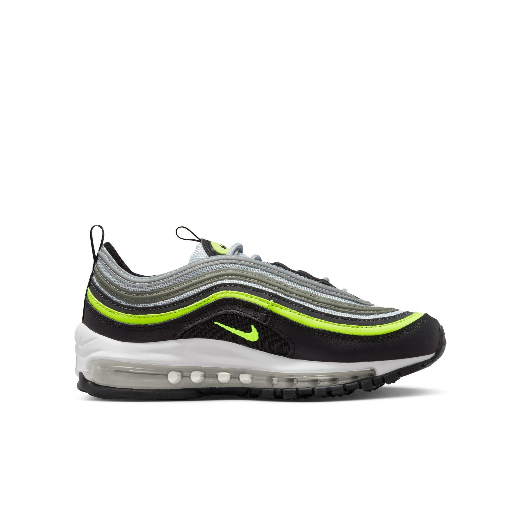 Nike Air Max 97 Grade School Boys' "Pure Platinum/Volt/Black/White" Shoe