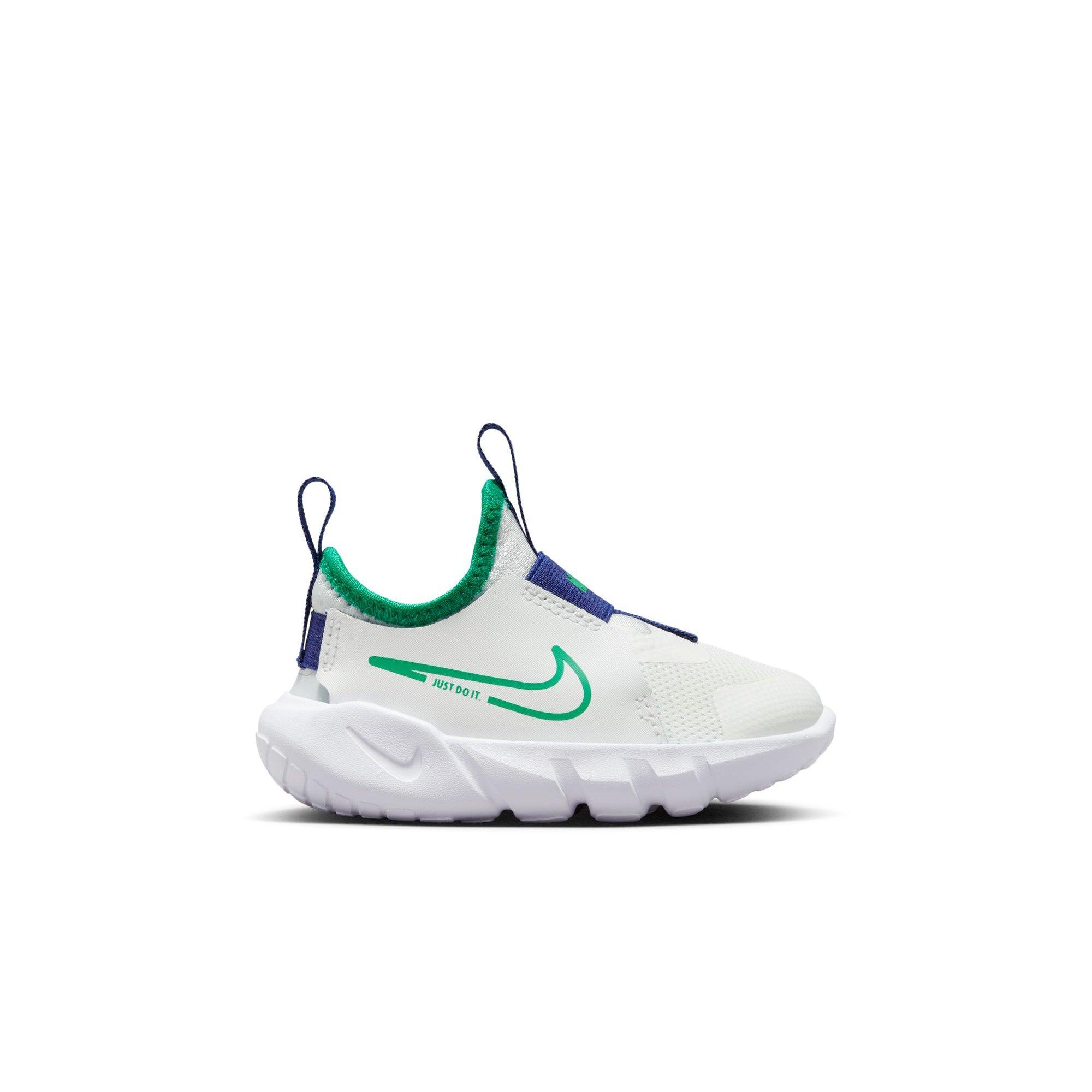 Boys' Nike Flex Runner 2 Running Shoes 5 Summit White/Stadium Green