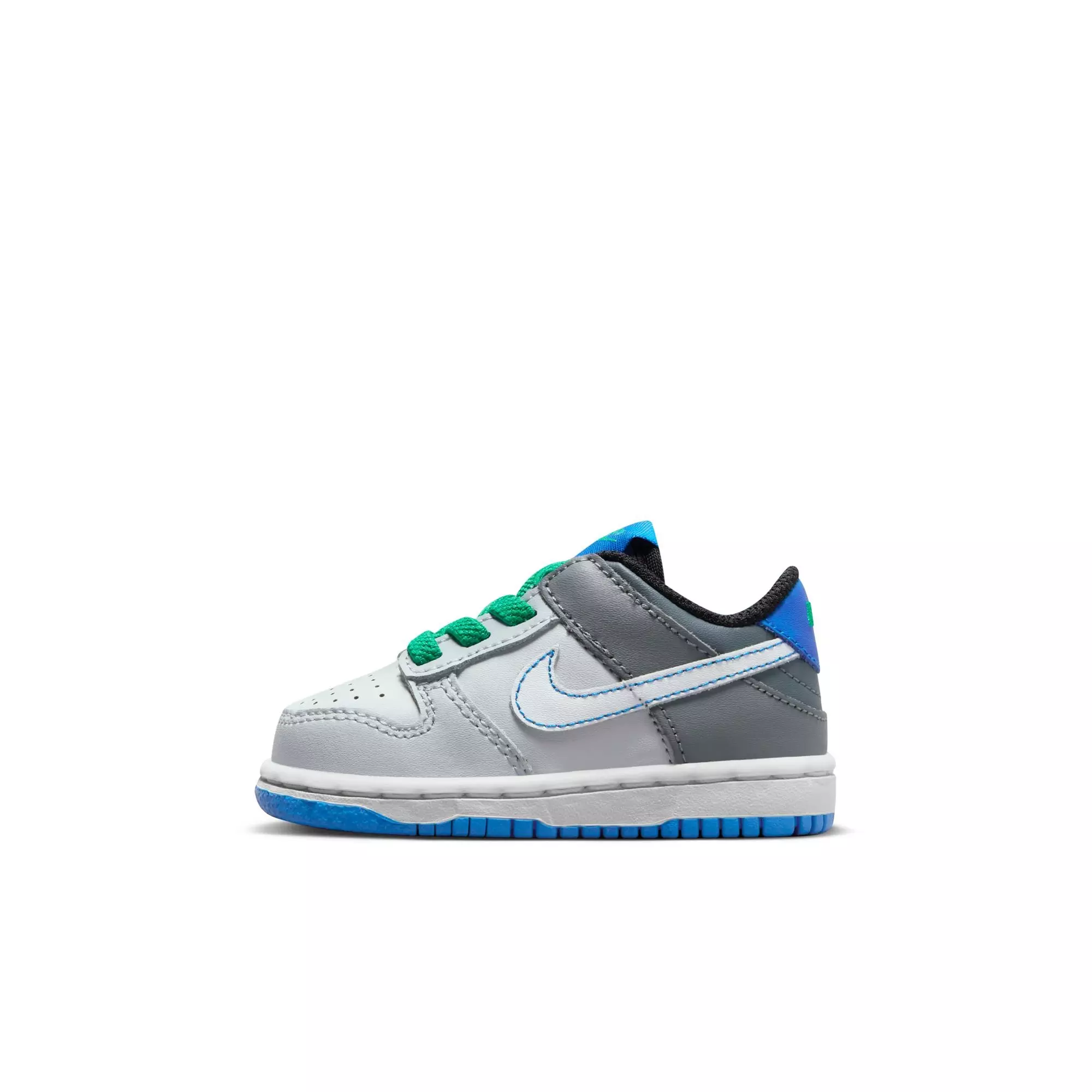 Nike Dunk Low "Pure Platinum/White/Cool Grey" Toddler Boys' Shoe - GREY/BLUE