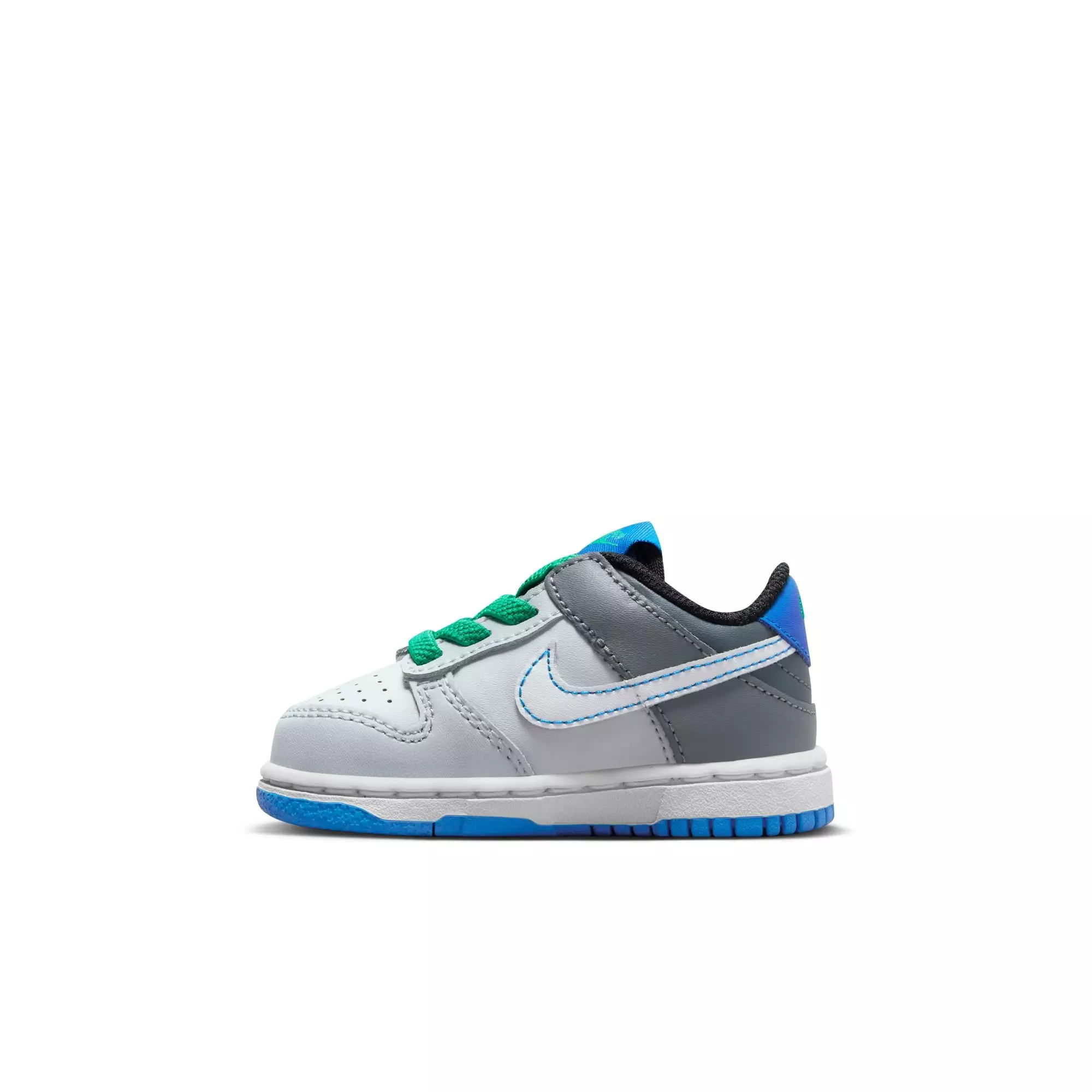 Nike Dunk Low "Pure Platinum/White/Cool Grey" Toddler Boys' Shoe - GREY/BLUE