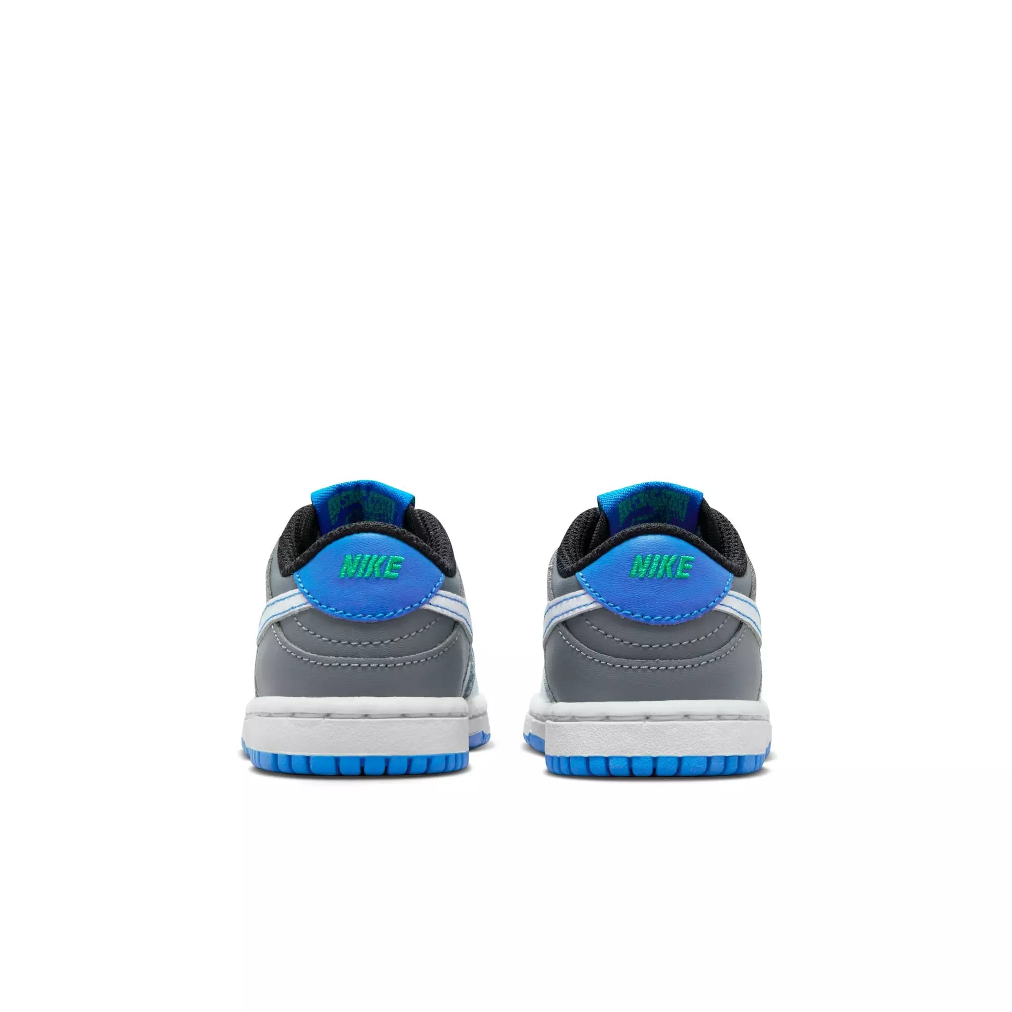 Nike Dunk Low "Pure Platinum/White/Cool Grey" Toddler Boys' Shoe - GREY/BLUE