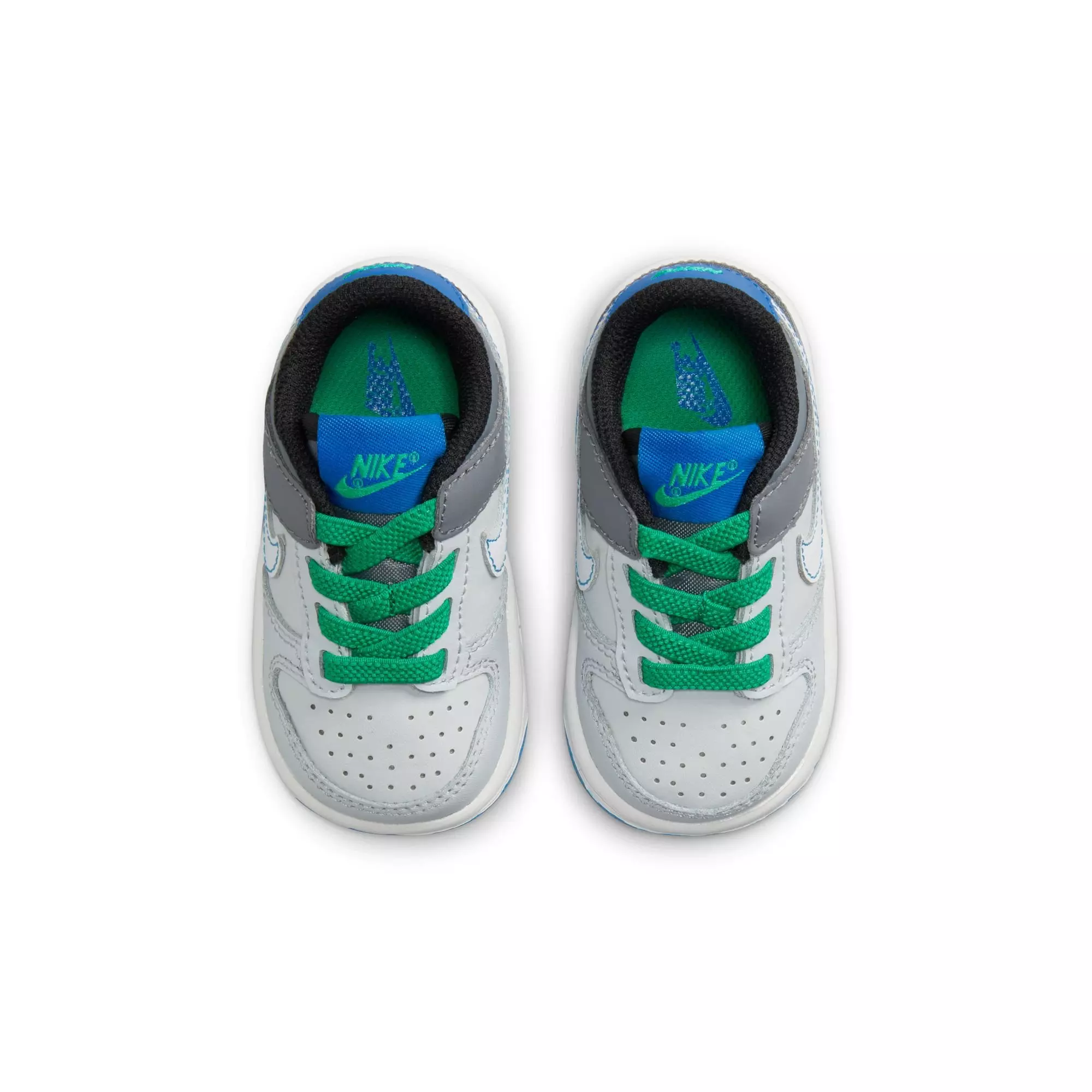 Nike Dunk Low "Pure Platinum/White/Cool Grey" Toddler Boys' Shoe - GREY/BLUE