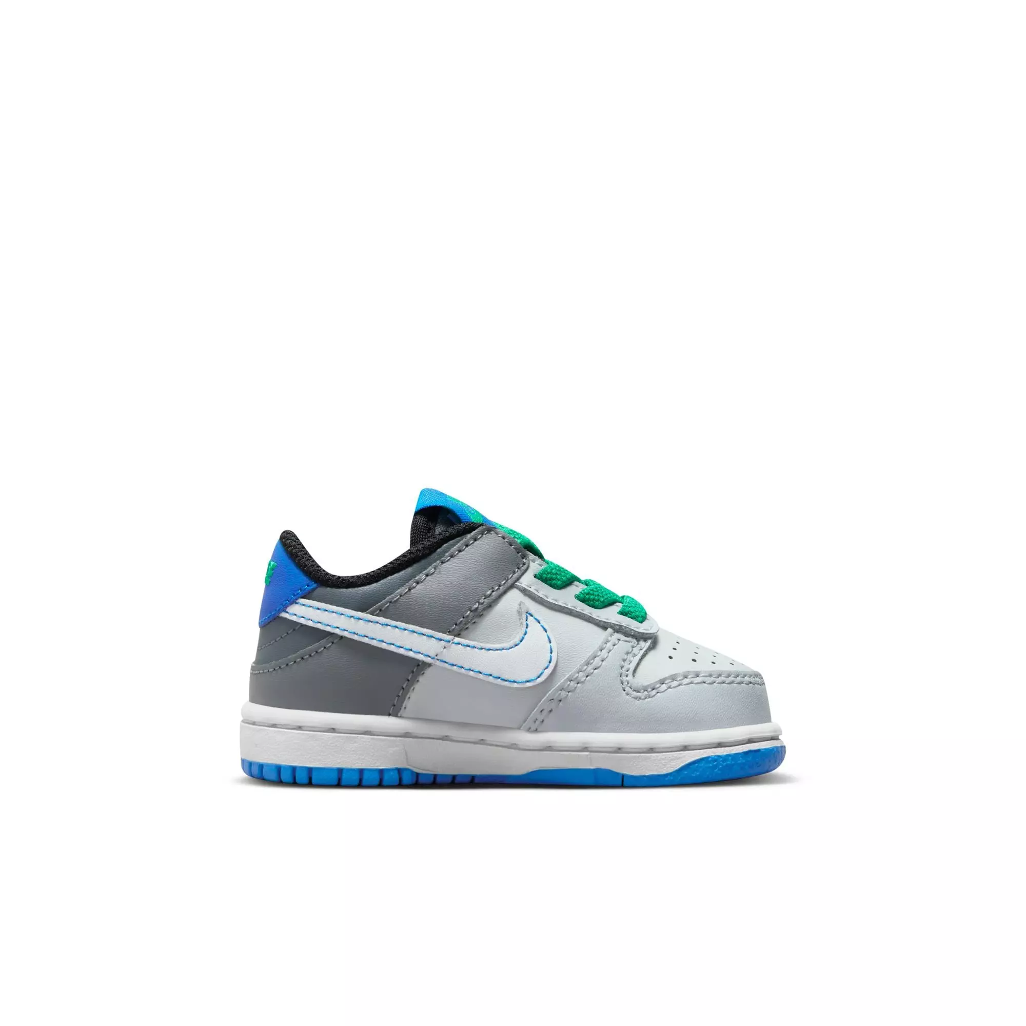 Nike Dunk Low "Pure Platinum/White/Cool Grey" Toddler Boys' Shoe - GREY/BLUE
