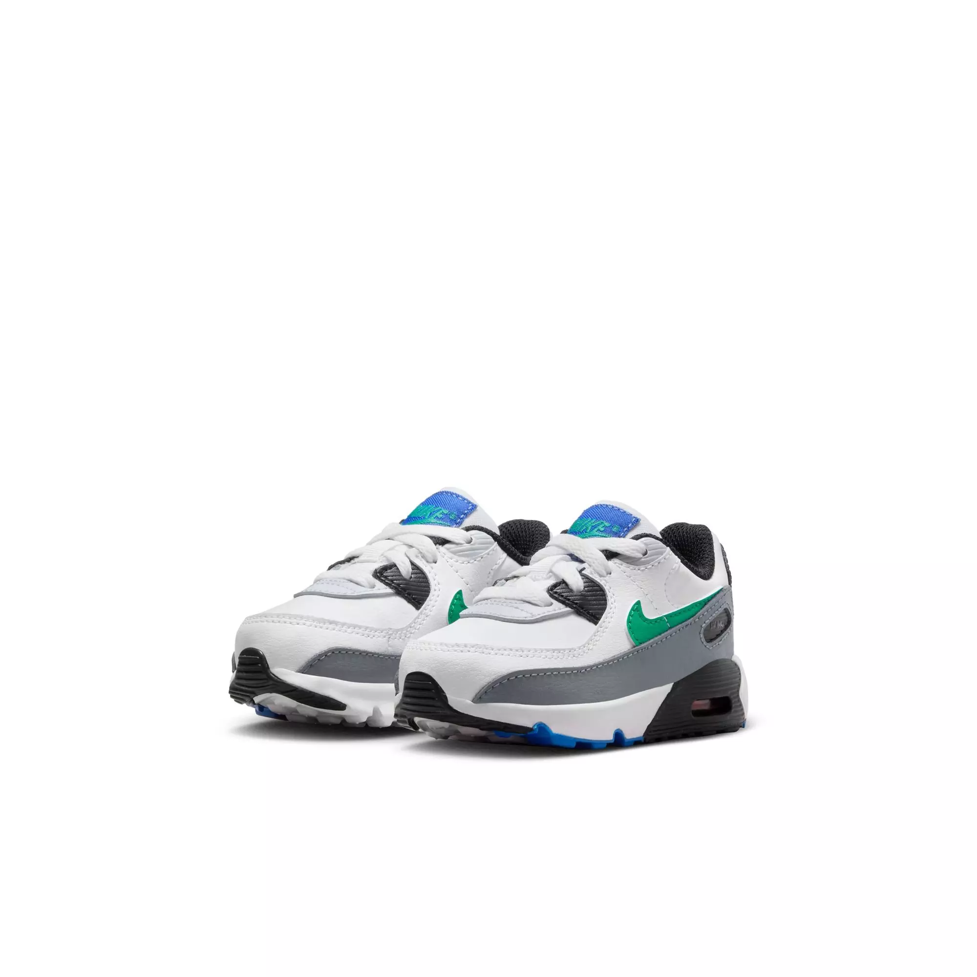 Nike Air Max 90 LTR "White/Stadium Green/Pure Platinum" Toddler Boys' Shoe - WHITE/SILVER