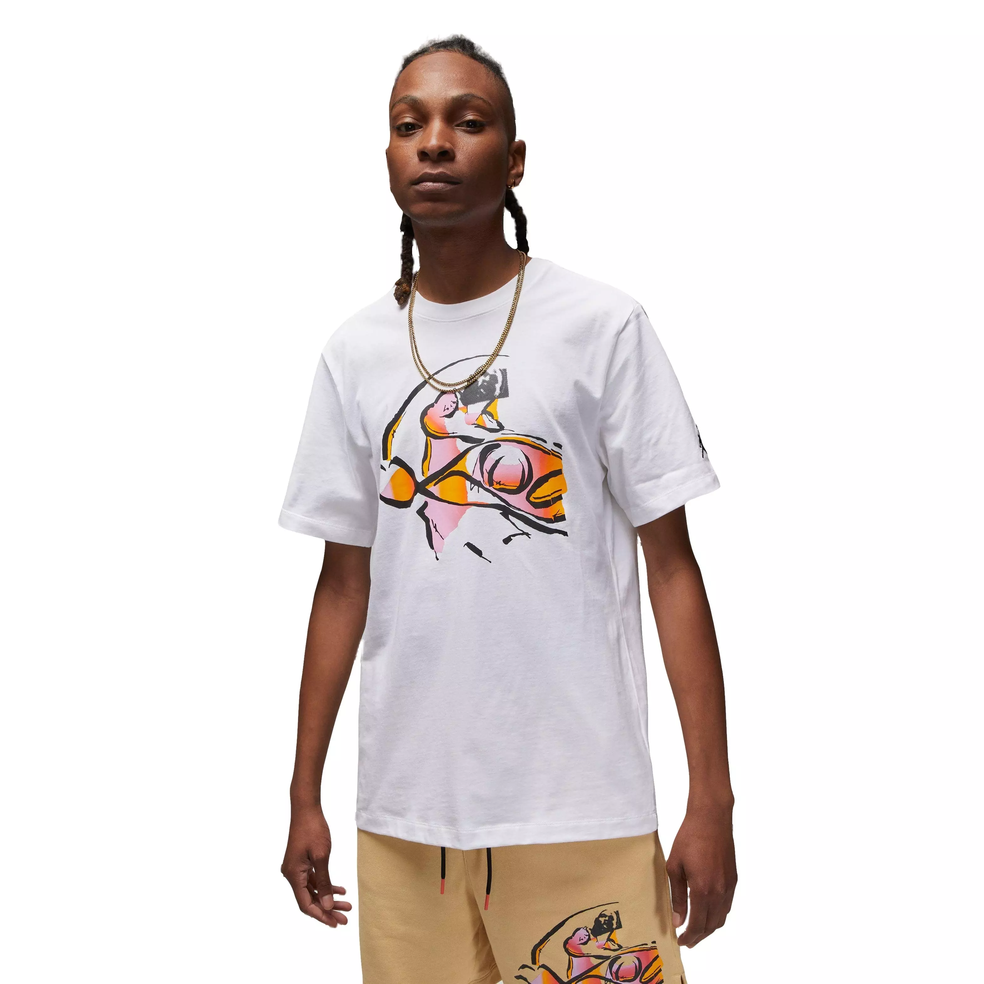 Jordan Men's Flight MVP Tee-White - WHITE