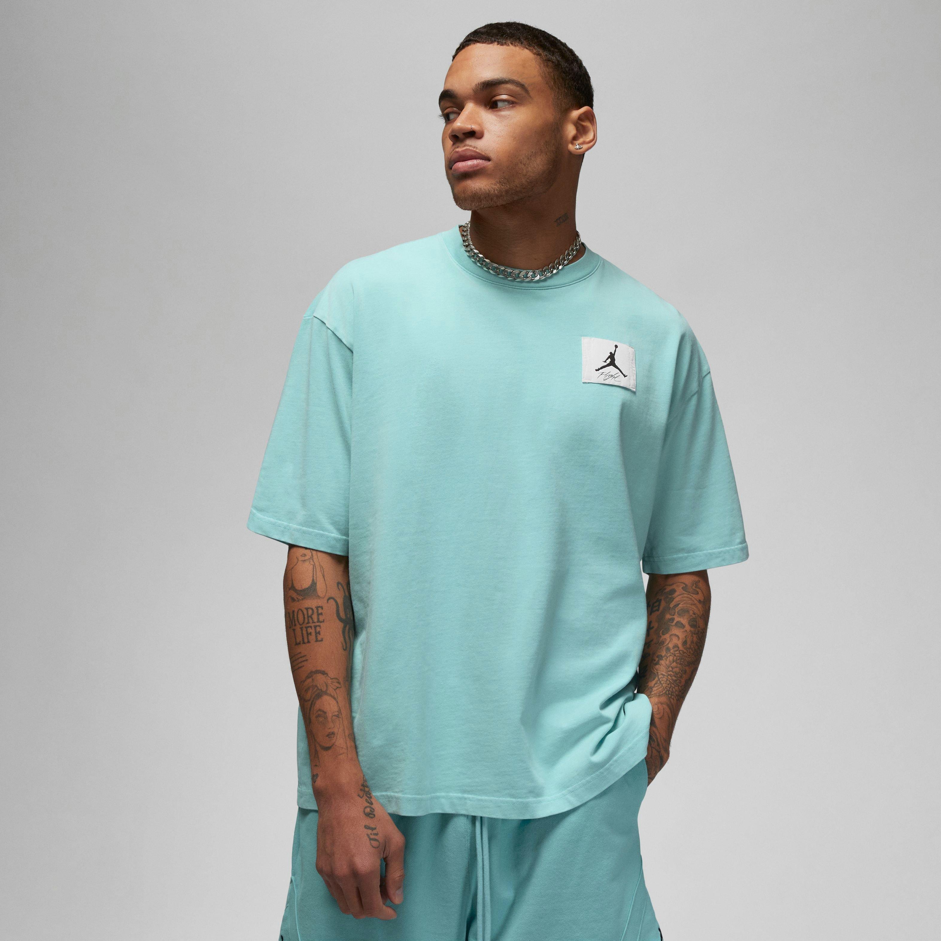 Jordan Men's Flight Essentials Oversized Tee-Lt Blue - LT BLUE Thumbnail View 1