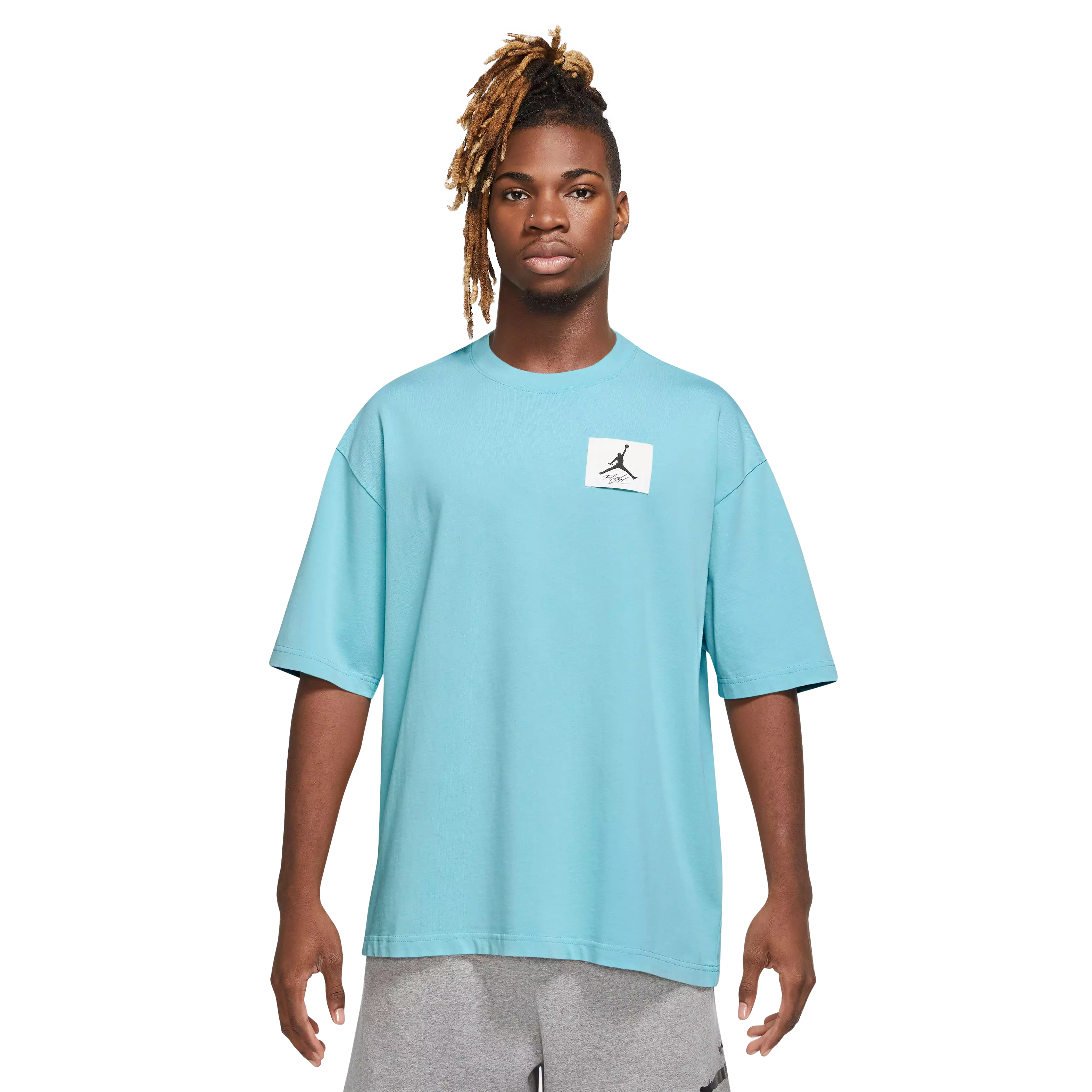 Jordan Men's Flight Essentials Oversized Tee-Lt Blue - LT BLUE