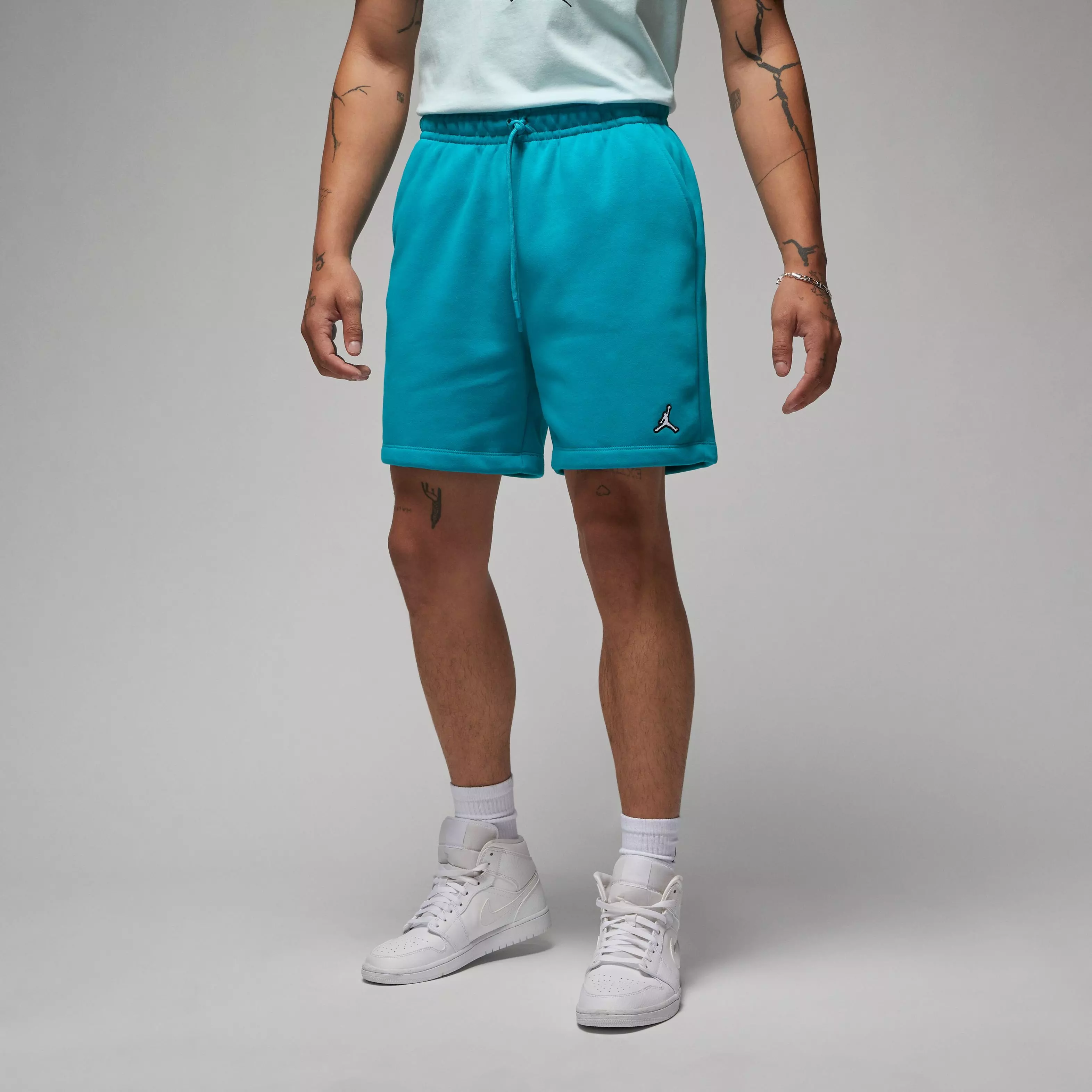 Jordan Men's Essential Fleece Shorts-Blue - BLUE