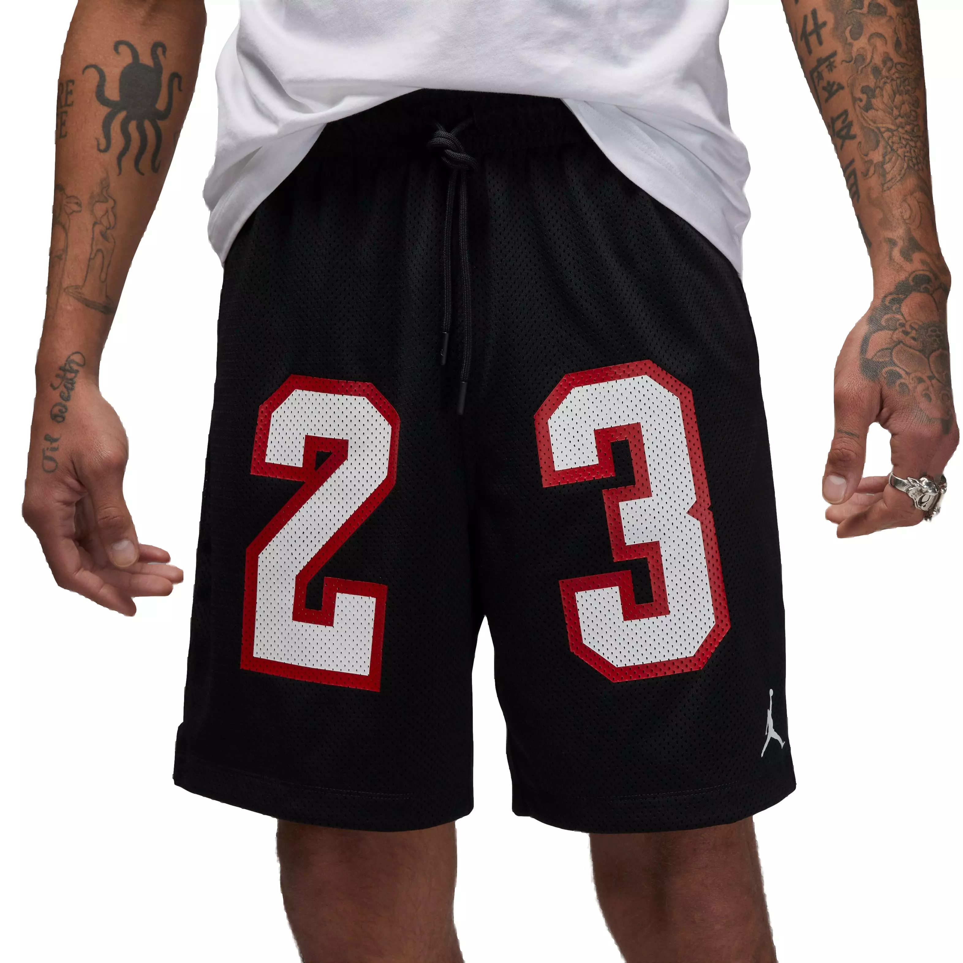Jordan Men's Essentials Mesh Shorts-Black - BLACK
