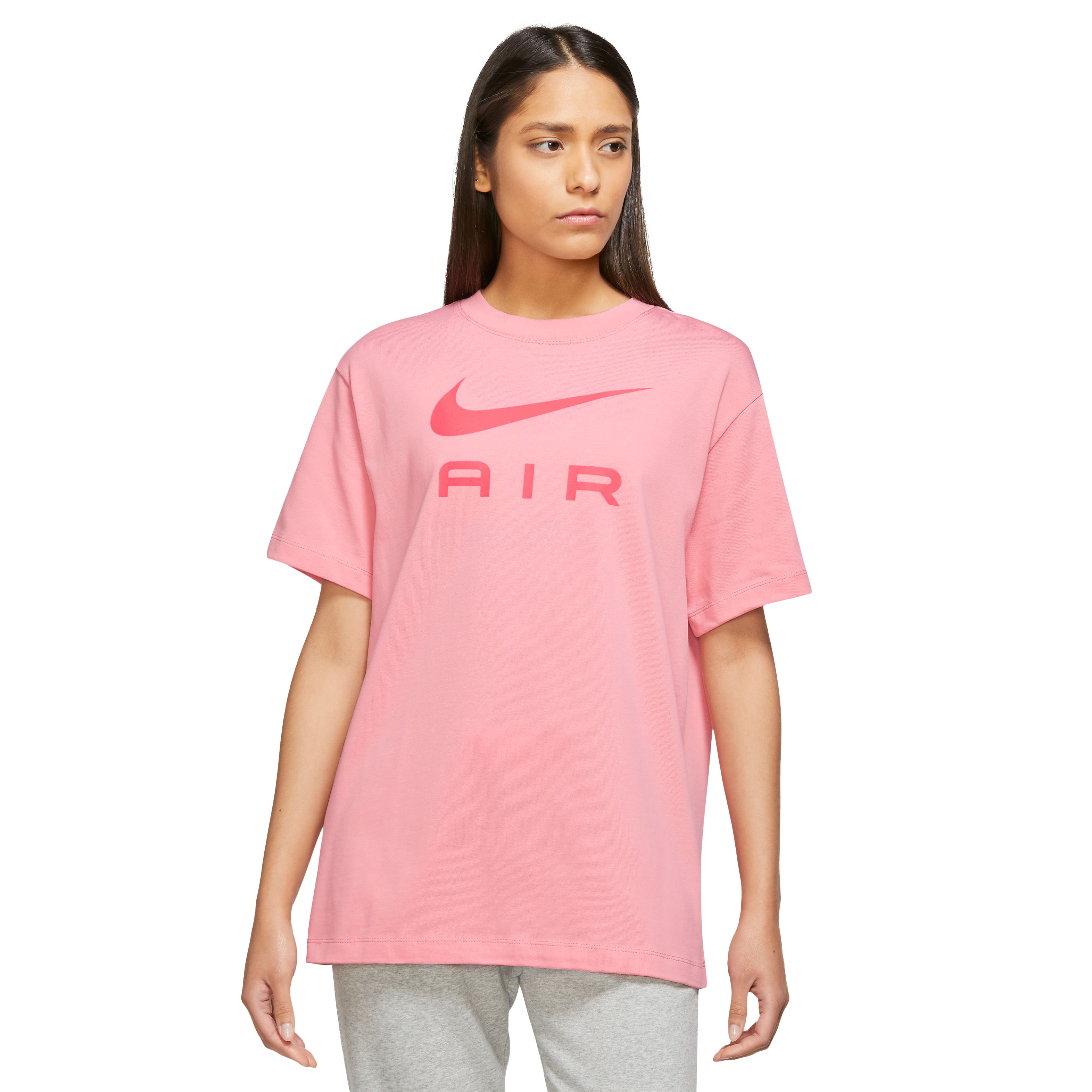 Nike Women\'s Air Boyfriend Tee-Pink - City Gear | Hibbett
