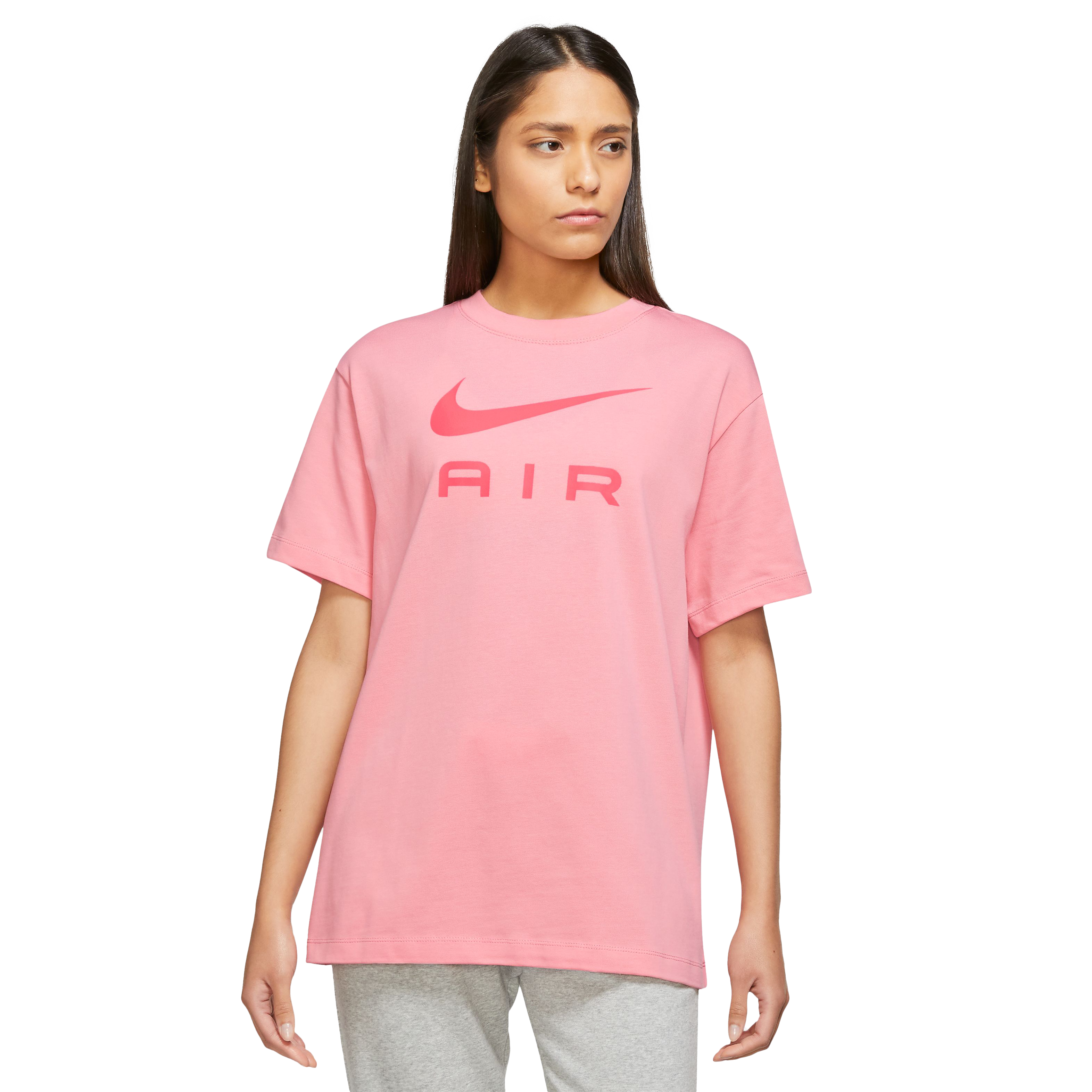 Nike Women's Air Boyfriend Tee-Pink - PINK Thumbnail View 1
