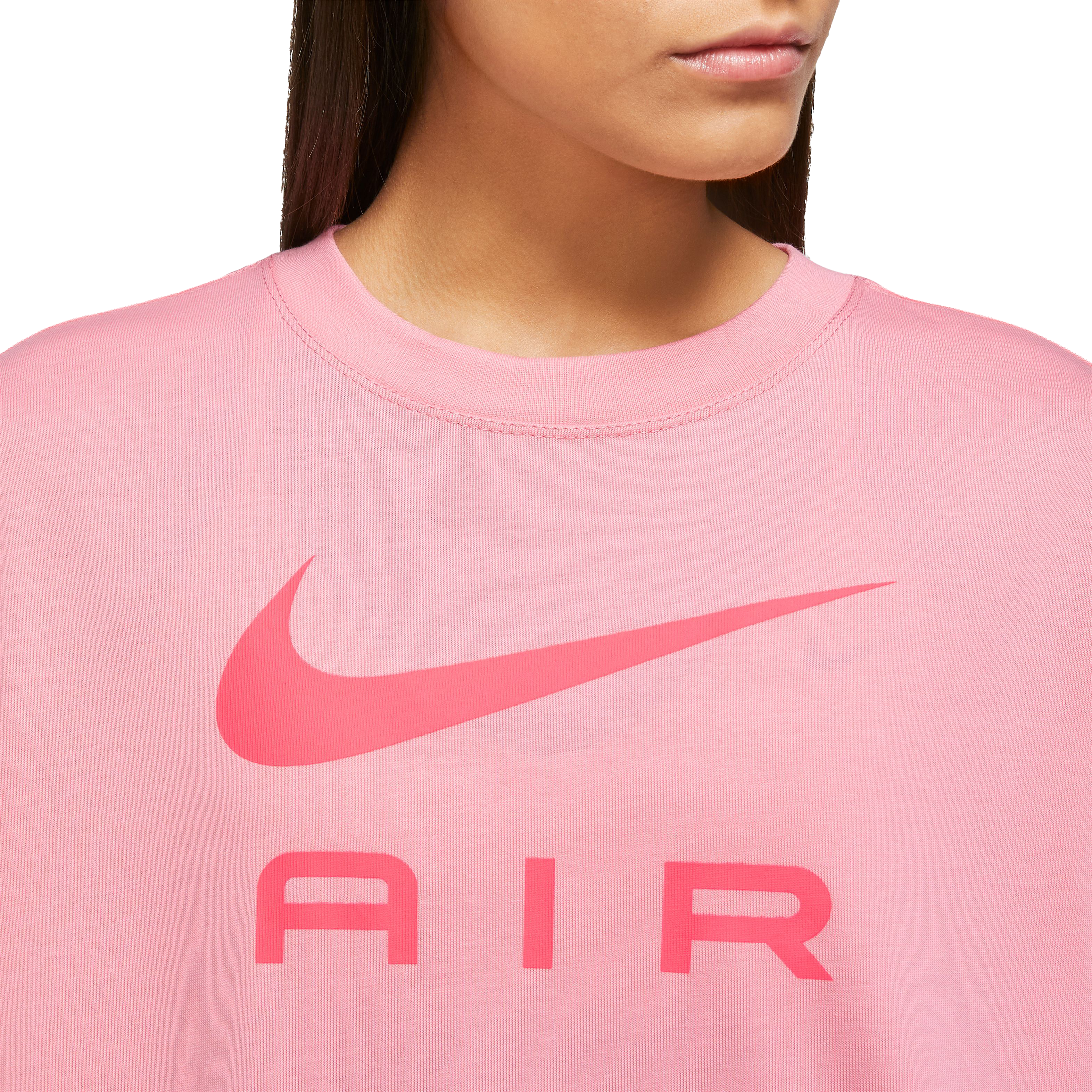 Nike Women's Air Boyfriend Tee-Pink - PINK Thumbnail View 3