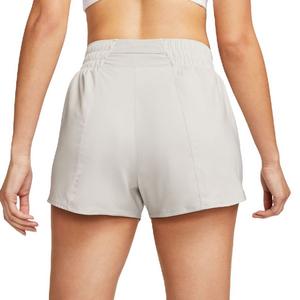 Nike Women's Dri-FIT One High-Waisted 3" Brief-Lined Shorts-Grey