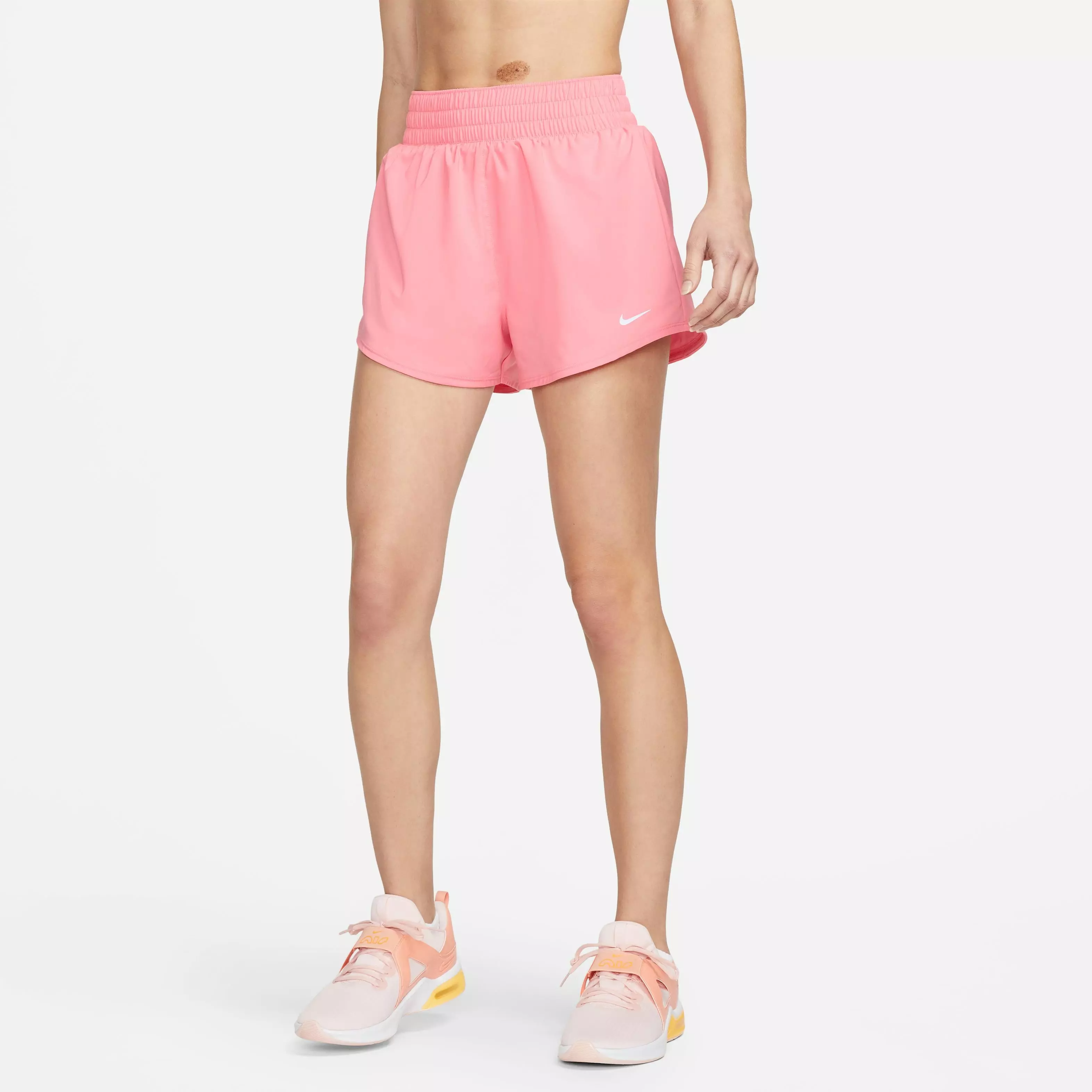 Nike Women's One Dri-FIT High-Rise 3" Shorts-Pink - PINK