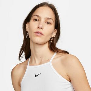 Nike Women's Sportswear Essentials Ribbed Cami Tank Top-White