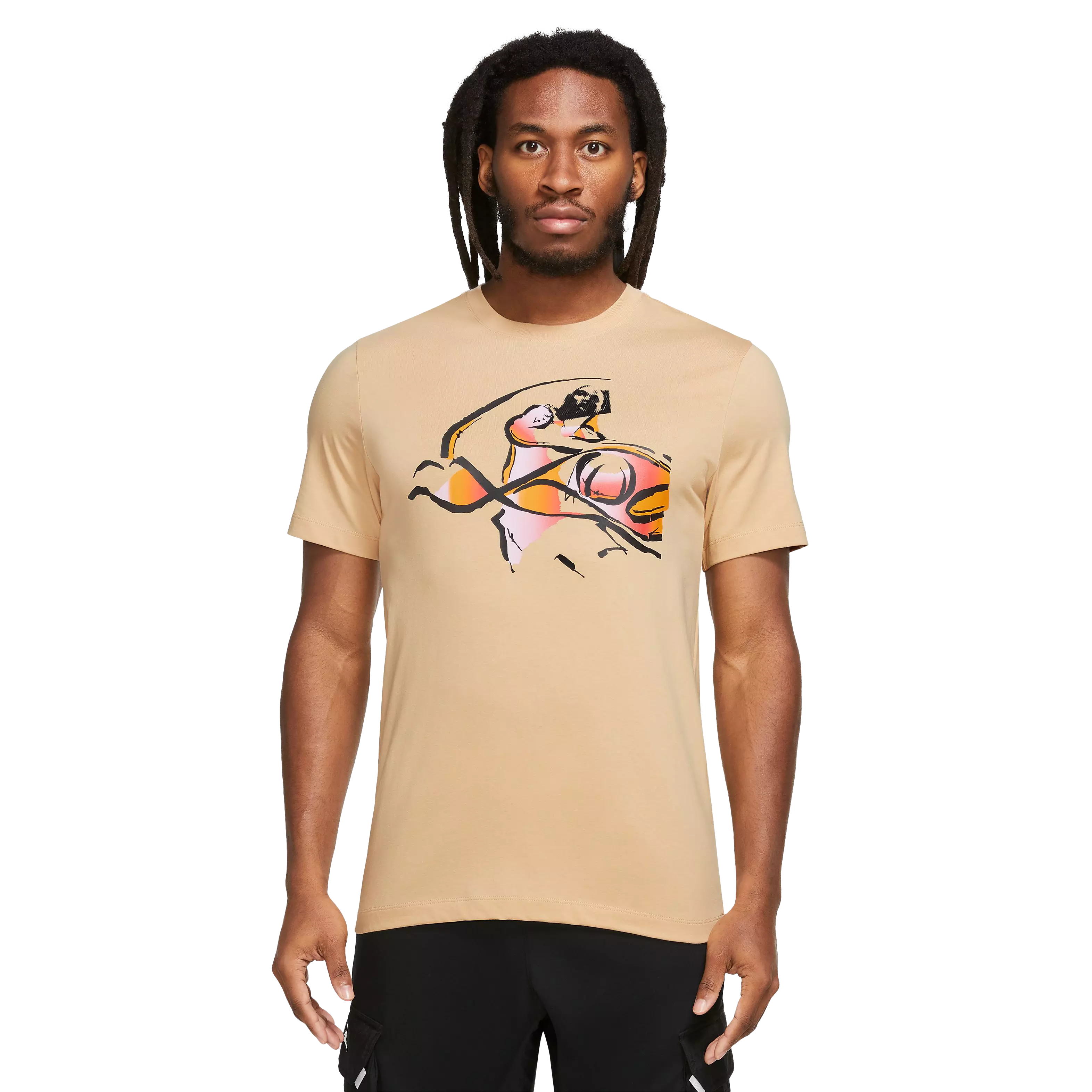 Jordan Men's Flight MVP Crew Tee-Tan - TAN